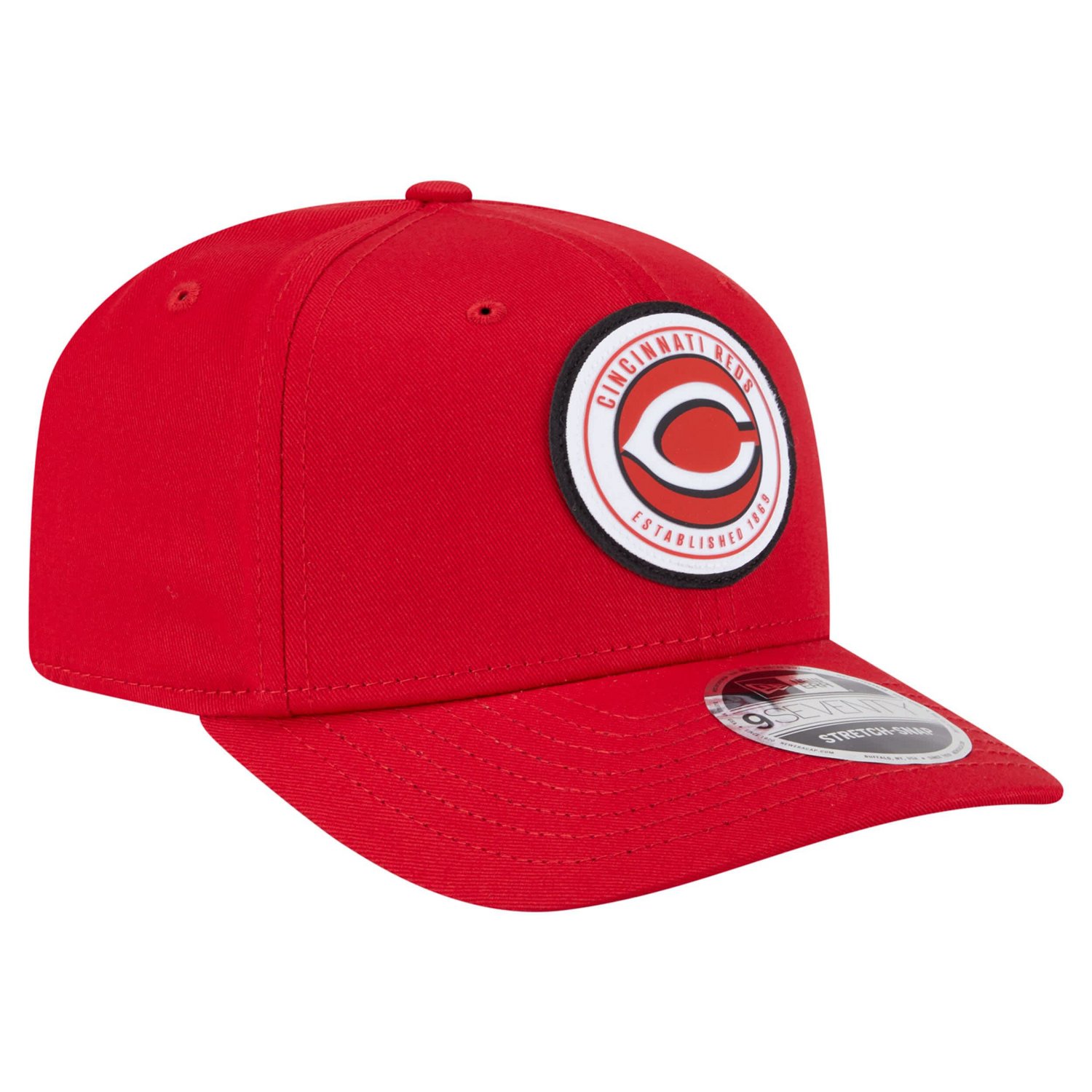 New Era Cincinnati s Circle Patch 9SEVENTY Stretch-Snap Hat - view number 3