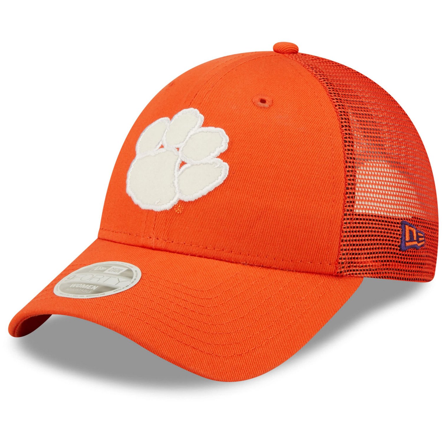 New Era Clemson Tigers 9FORTY Logo Spark Trucker Snapback Hat - view number 1