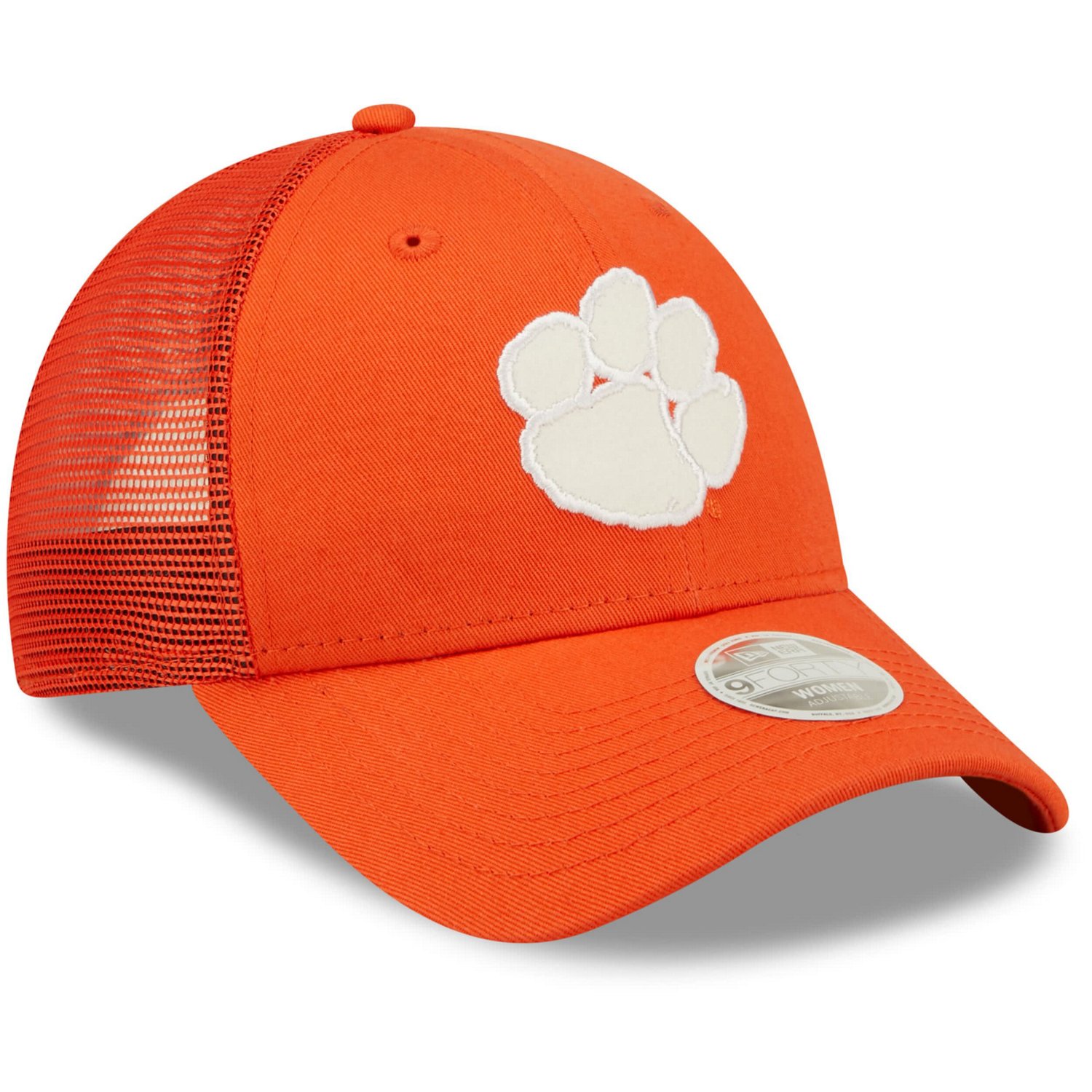 New Era Clemson Tigers 9FORTY Logo Spark Trucker Snapback Hat - view number 3