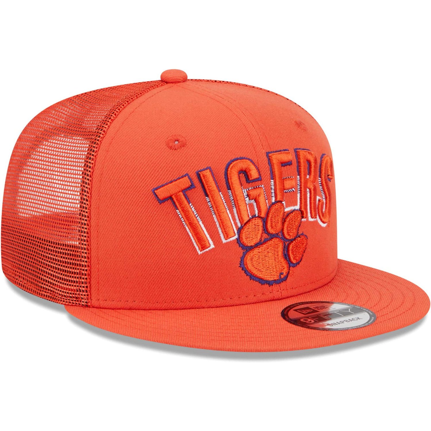 New Era Clemson Tigers Grade Trucker 9FIFTY Snapback Hat - view number 3