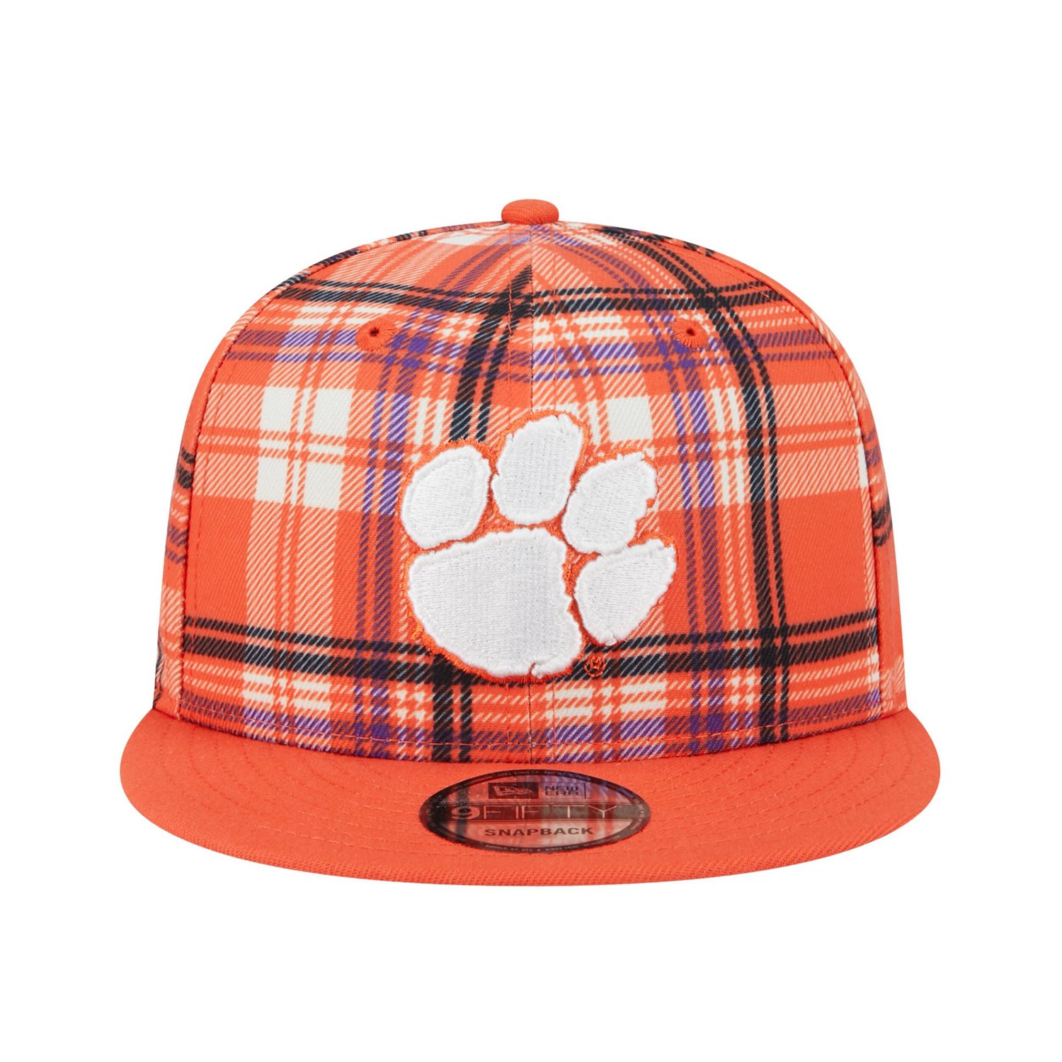 New Era Clemson Tigers Plaid 9FIFTY Snapback Hat