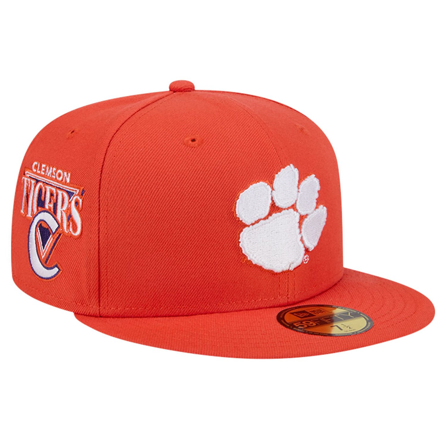 New Era Clemson Tigers Throwback 59FIFTY Fitted Hat                                                                              - view number 1