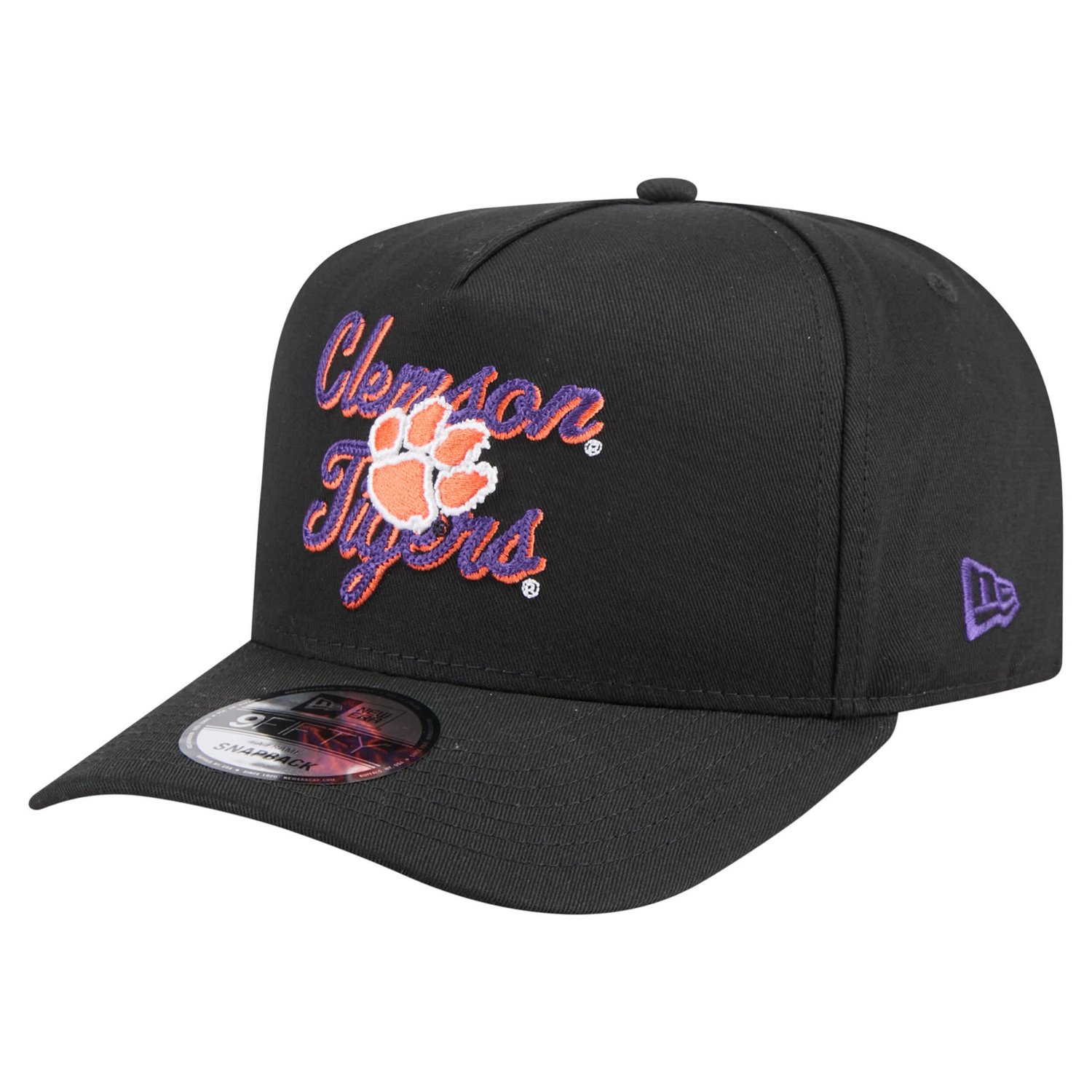 New Era Clemson Tigers Vintage Chainstitch 9FIFTY A-Frame Snapback Hat