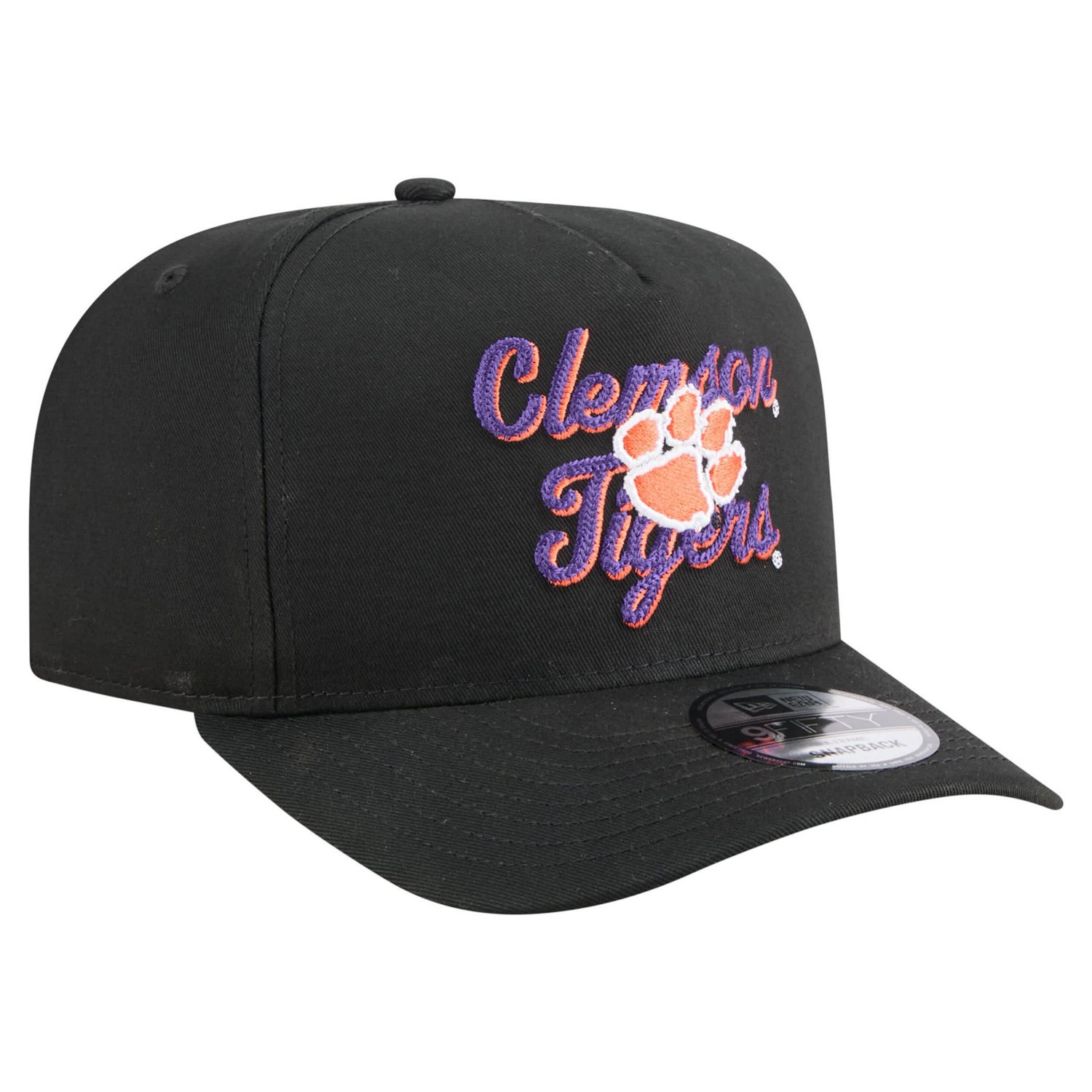 New Era Clemson Tigers Vintage Chainstitch 9FIFTY A-Frame Snapback Hat - view number 3