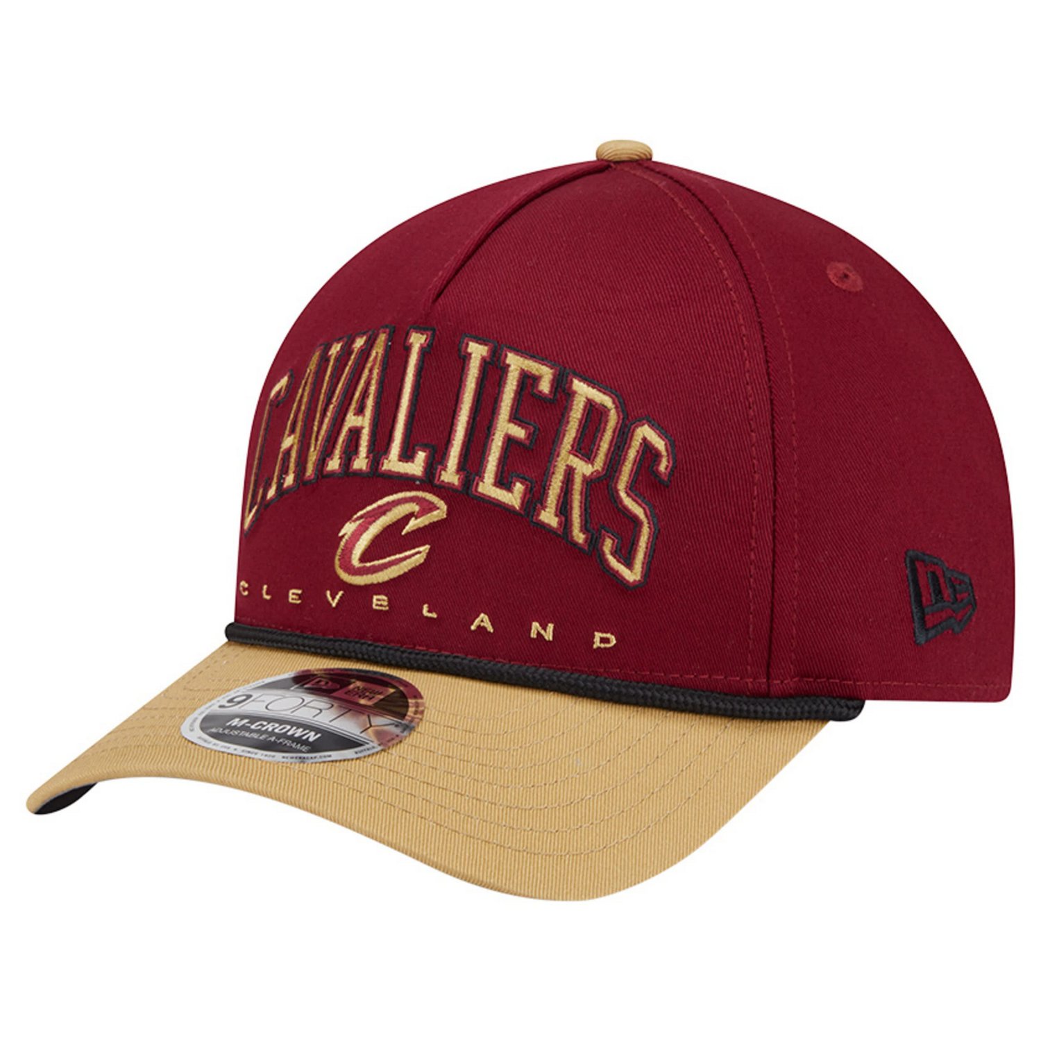New Era Cleveland Cavaliers Bold Arch COOLERA 9FORTY A-Frame M-Crown Adjustable Hat