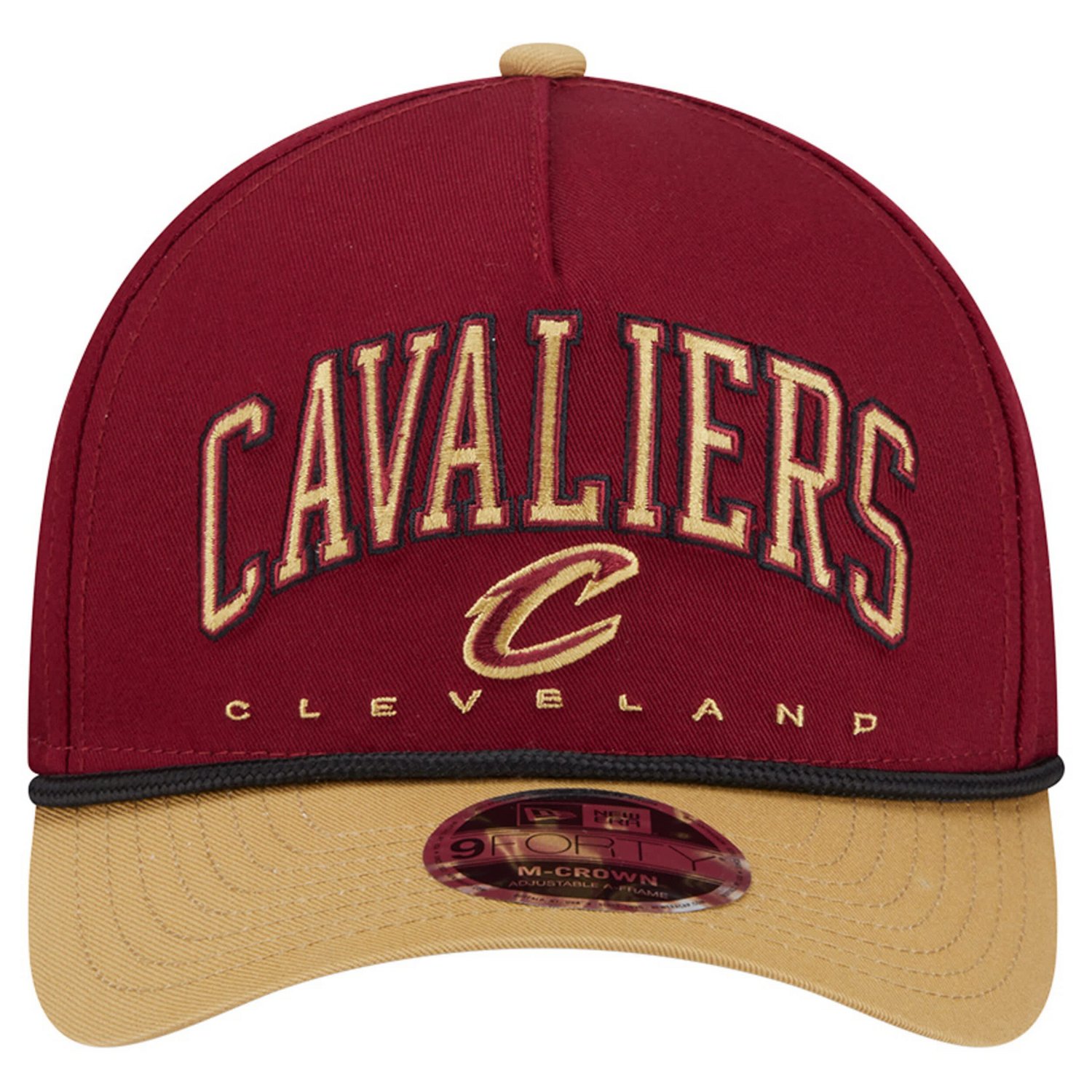 New Era Cleveland Cavaliers Bold Arch COOLERA 9FORTY A-Frame M-Crown Adjustable Hat - view number 2