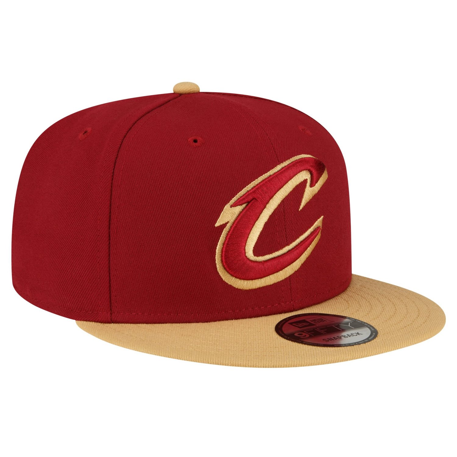 New Era Cleveland Cavaliers Official Team Color 2Tone 9FIFTY Snapback Hat                                                        - view number 3