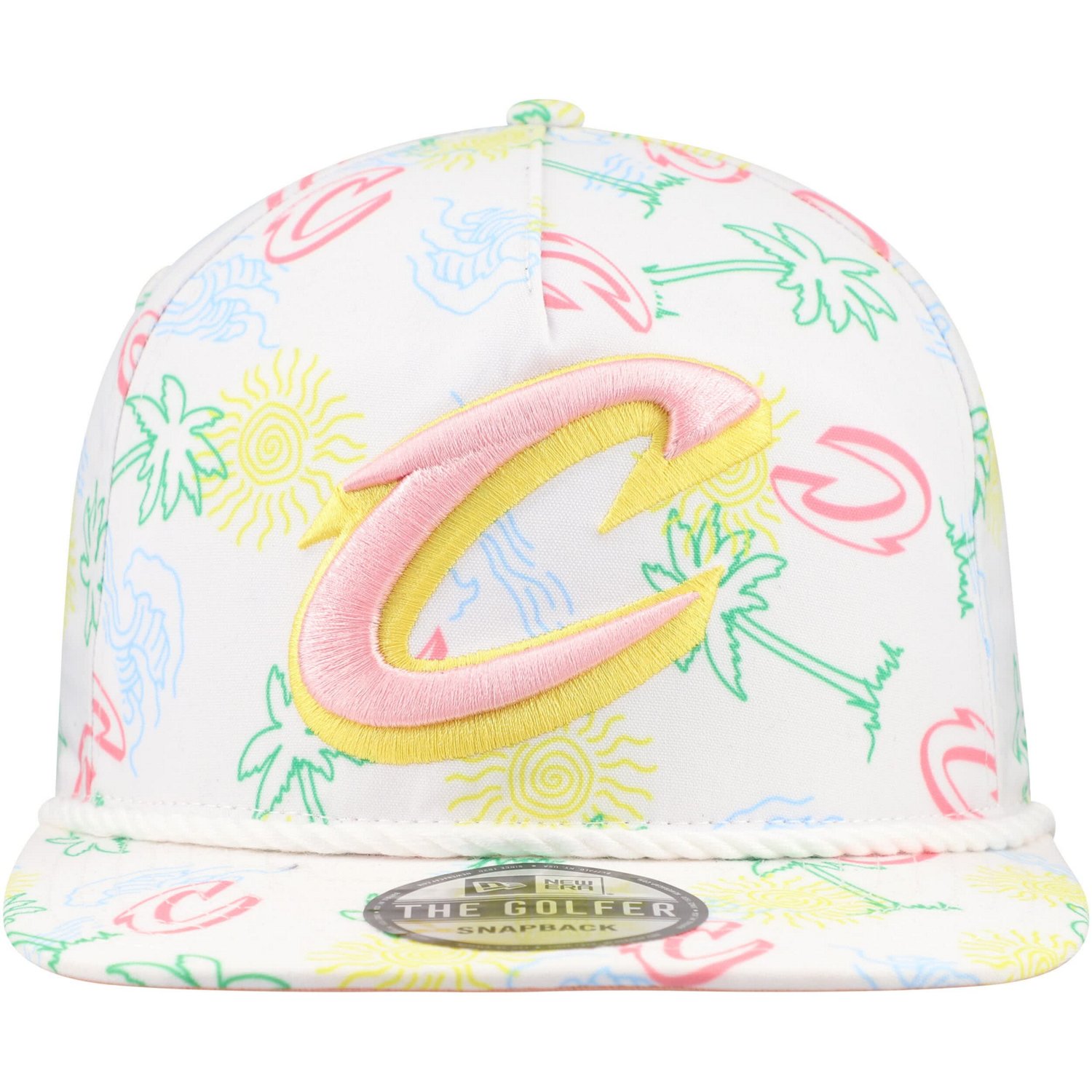 New Era Cleveland Cavaliers Palm Trees and Waves Golfer Adjustable Hat                                                           - view number 2