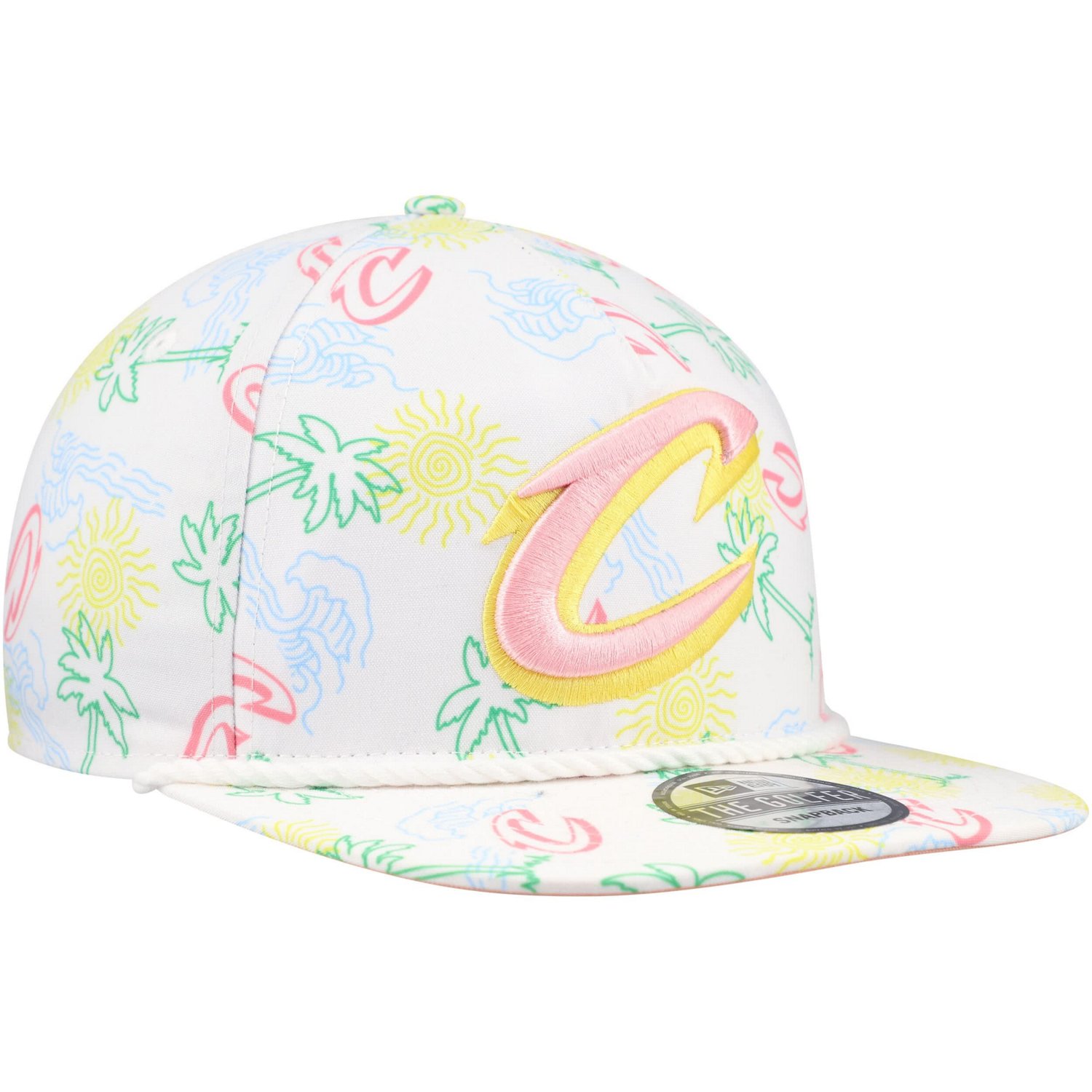 New Era Cleveland Cavaliers Palm Trees and Waves Golfer Adjustable Hat                                                           - view number 3