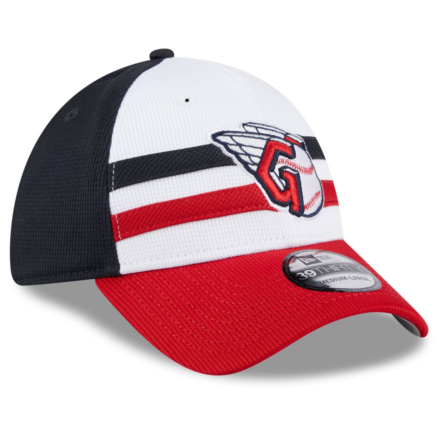 New Era Cleveland Guardians 2024 Batting Practice 39THIRTY Flex Hat                                                              - view number 3