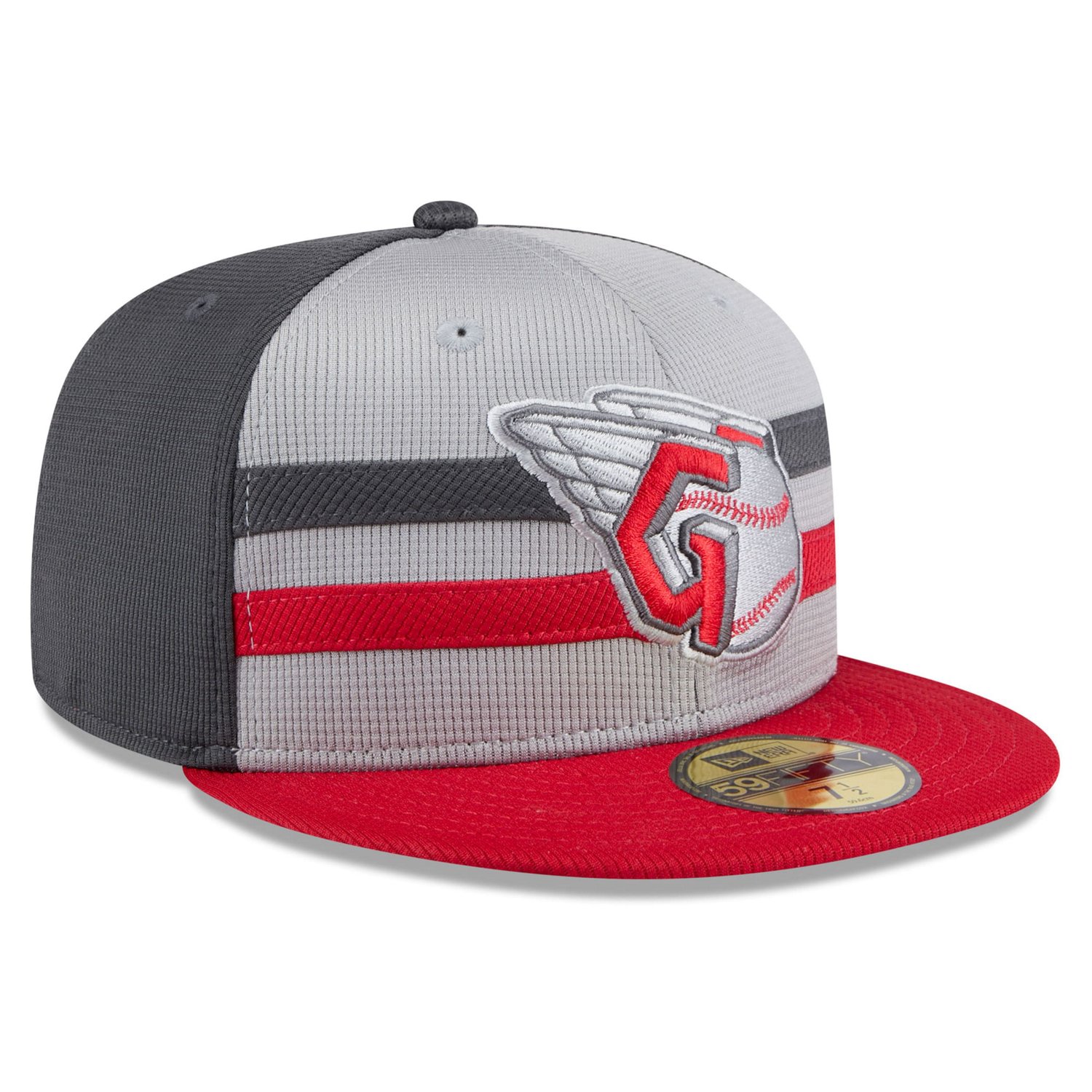 New Era Cleveland Guardians 2025 Batting Practice 59FIFTY Fitted Hat                                                             - view number 3