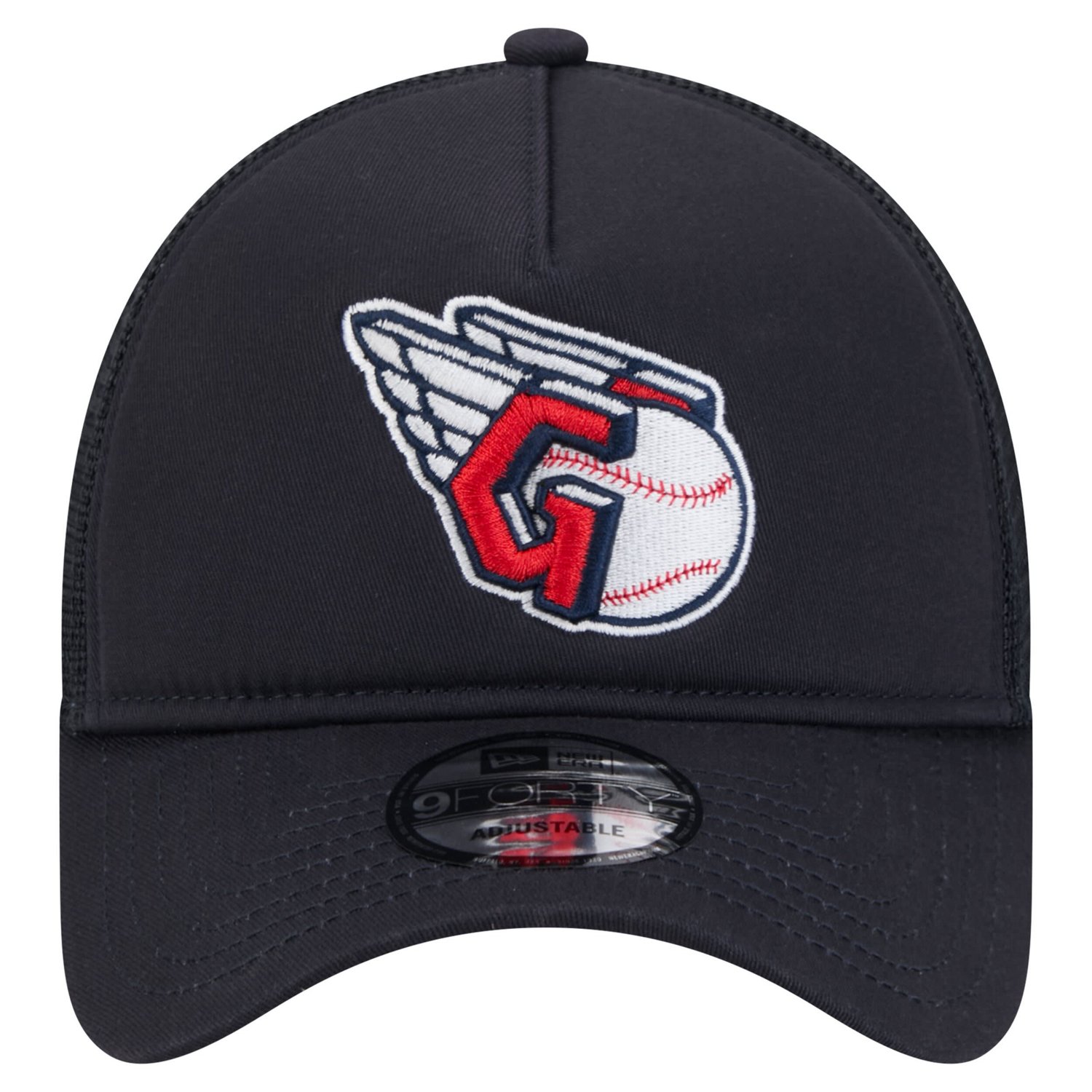 New Era Cleveland Guardians 9FORTY A-Frame Trucker Adjustable Hat - view number 2