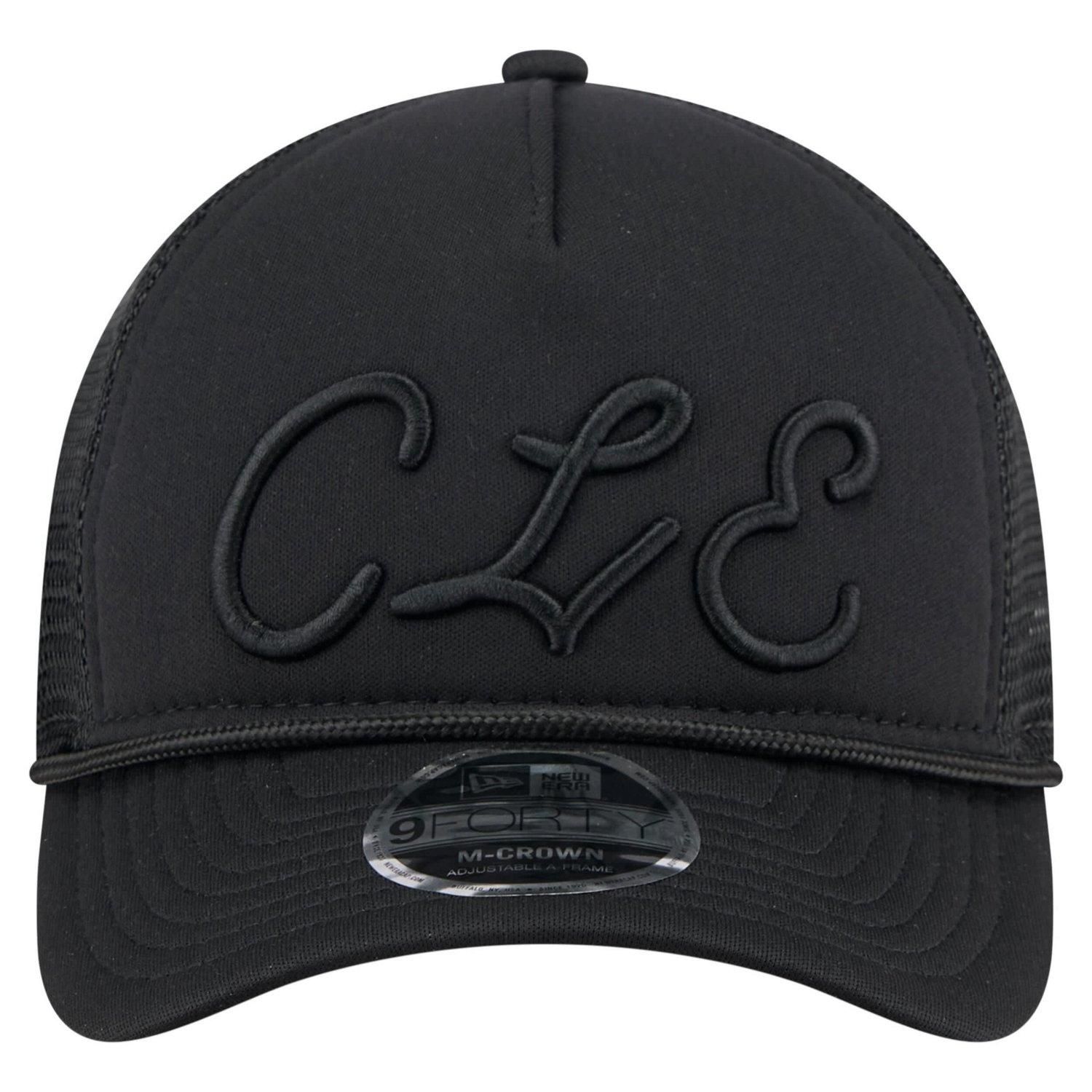 New Era Cleveland Guardians City Initial 9FORTY A-Frame M-Crown Adjustable Trucker Hat - view number 2