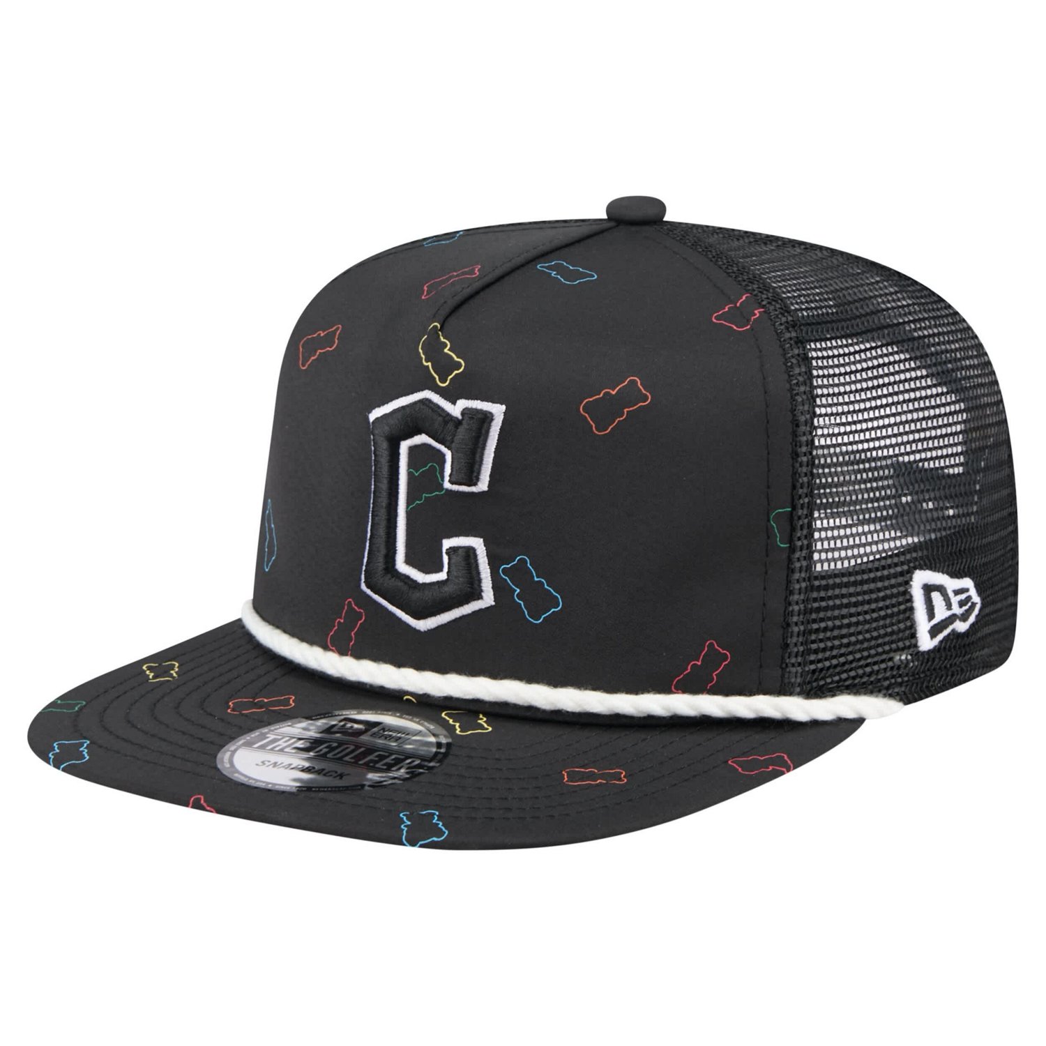 New Era Cleveland Guardians Gummy Golfer Trucker Adjustable Hat                                                                  - view number 1