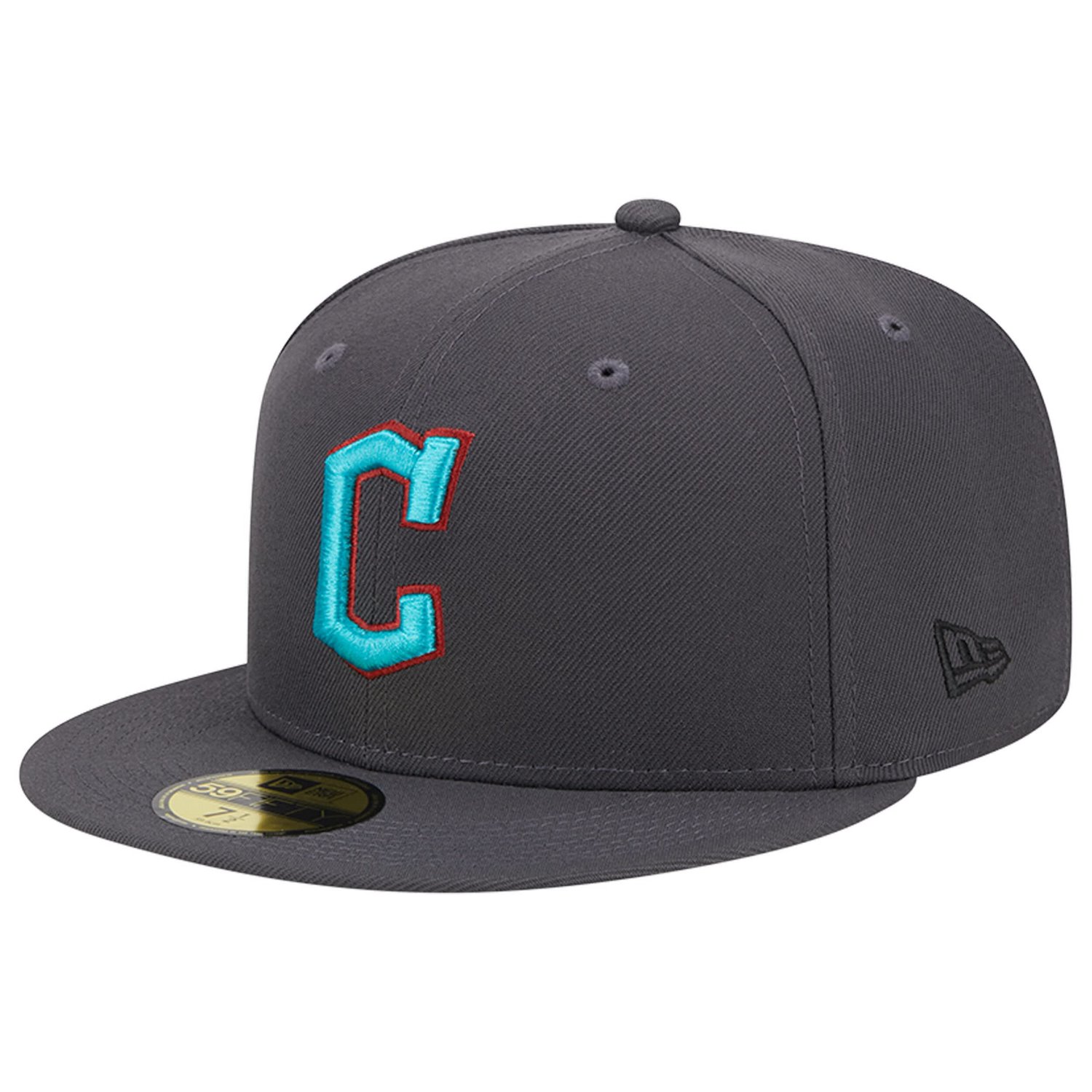 New Era Cleveland Guardians Print Undervisor 59FIFTY Fitted Hat - view number 3