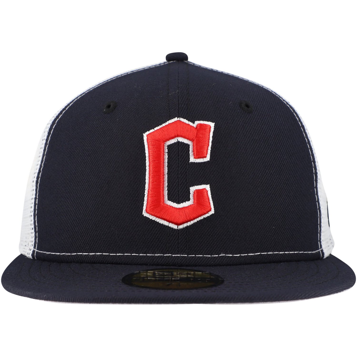 New Era Cleveland Guardians Team Color 59FIFTY Trucker Fitted Hat - view number 2