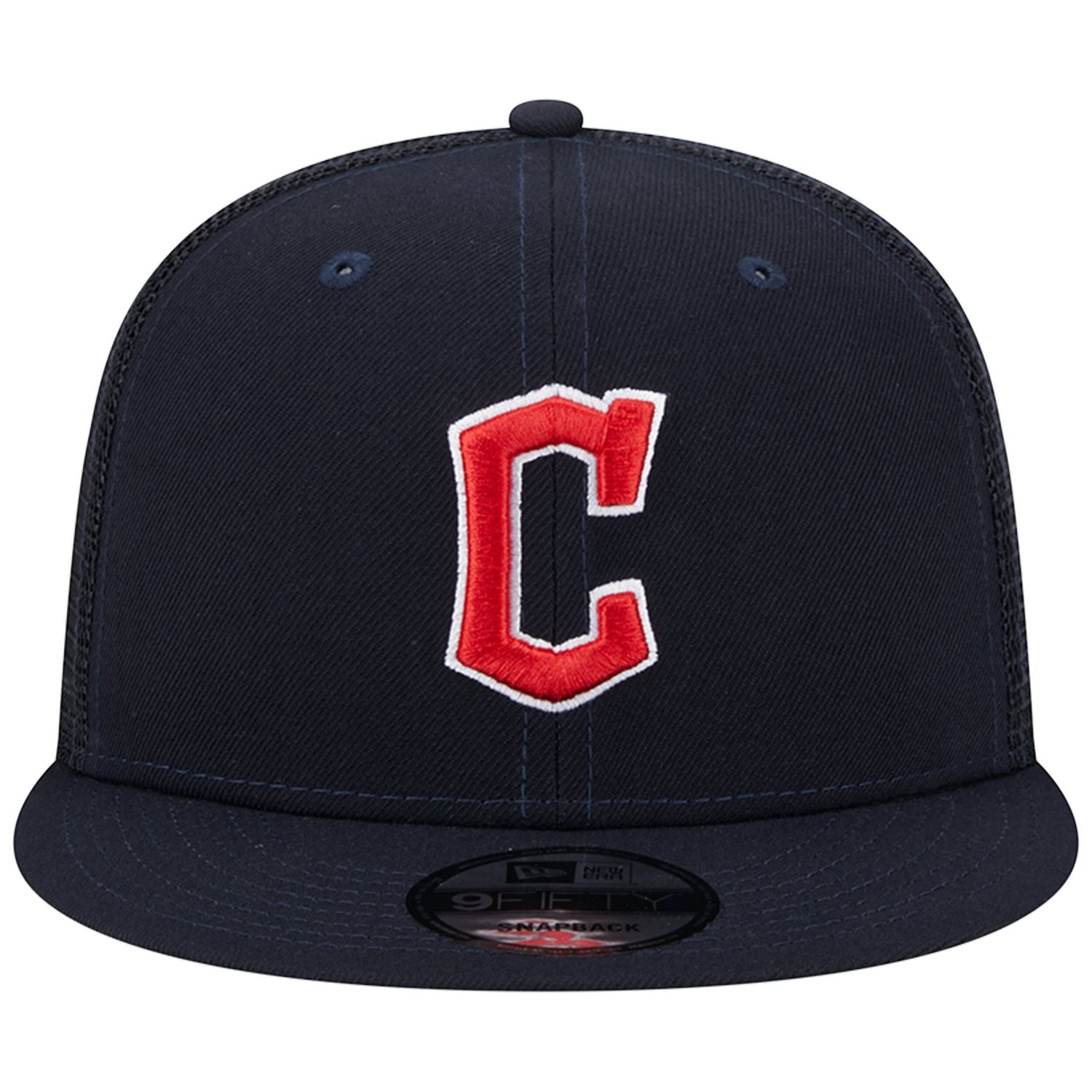 New Era Cleveland Guardians Team Color Trucker 9FIFTY Snapback Hat - view number 2