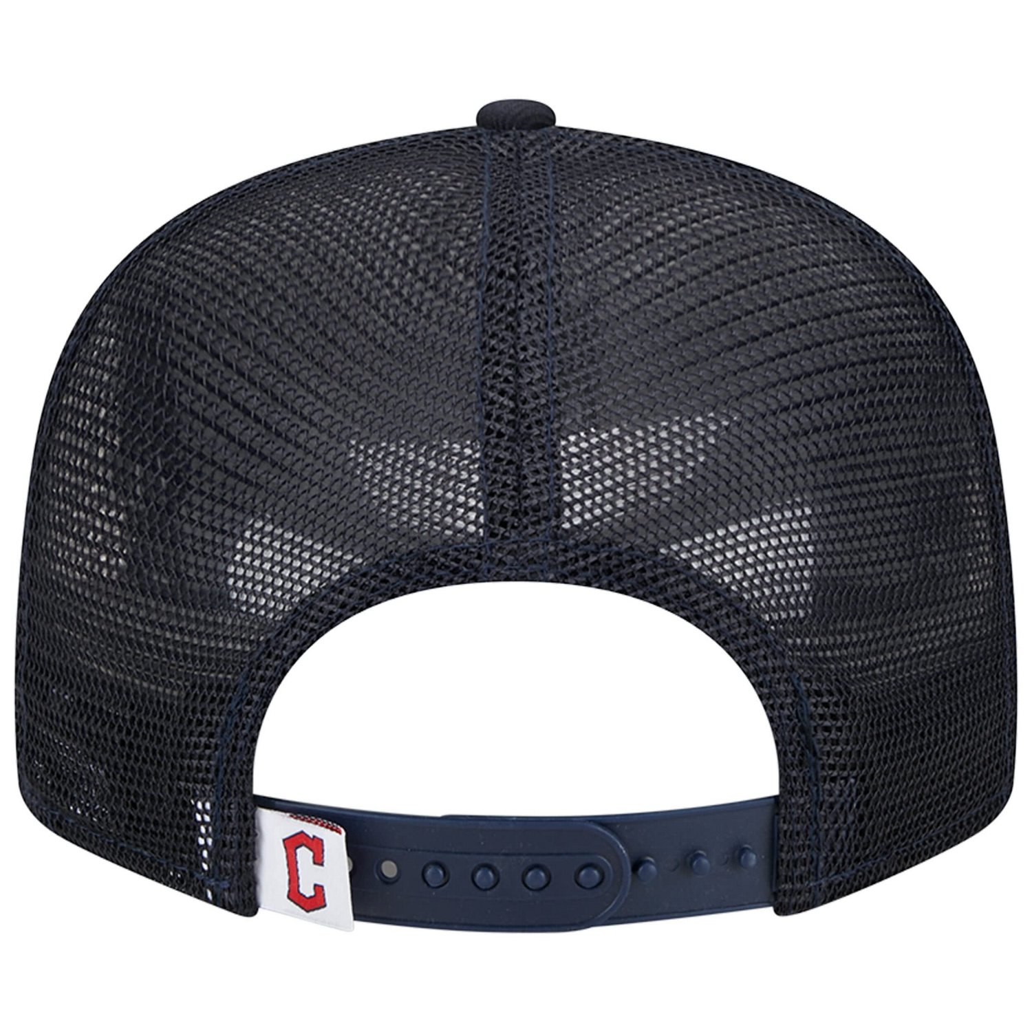 New Era Cleveland Guardians Team Color Trucker 9FIFTY Snapback Hat - view number 4