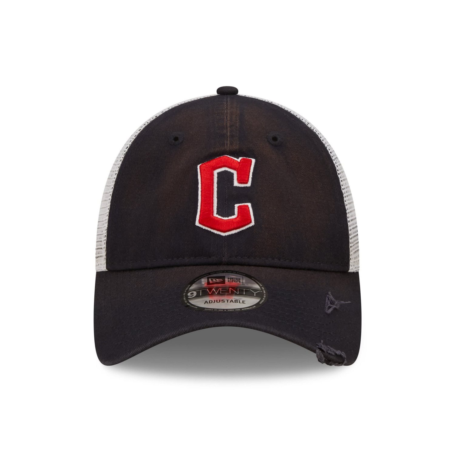 New Era Cleveland Guardians Team Rustic 9TWENTY Trucker Adjustable Hat - view number 2