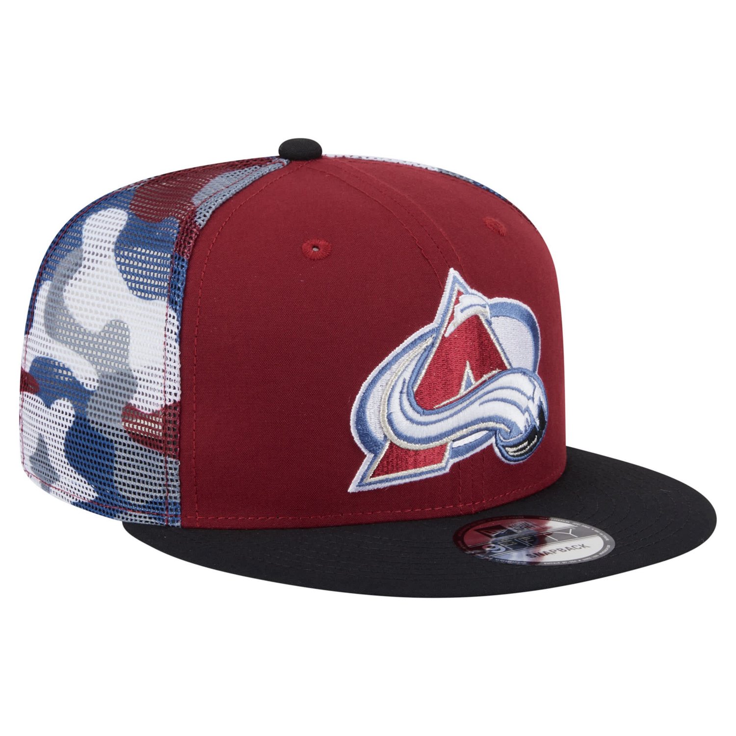 New Era Colorado Avalanche Camo Meshback 9FIFTY Snapback Hat - view number 3