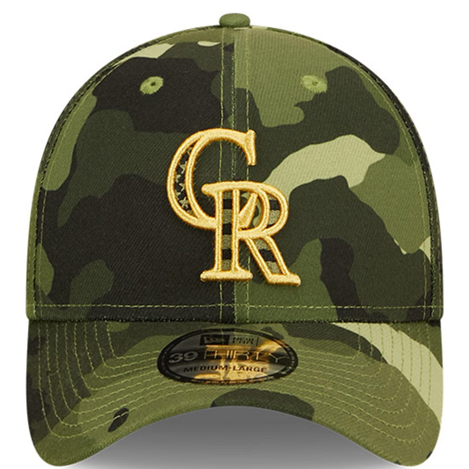 New Era Colorado Rockies 2022 Armed Forces Day 39THIRTY Flex Hat                                                                 - view number 2