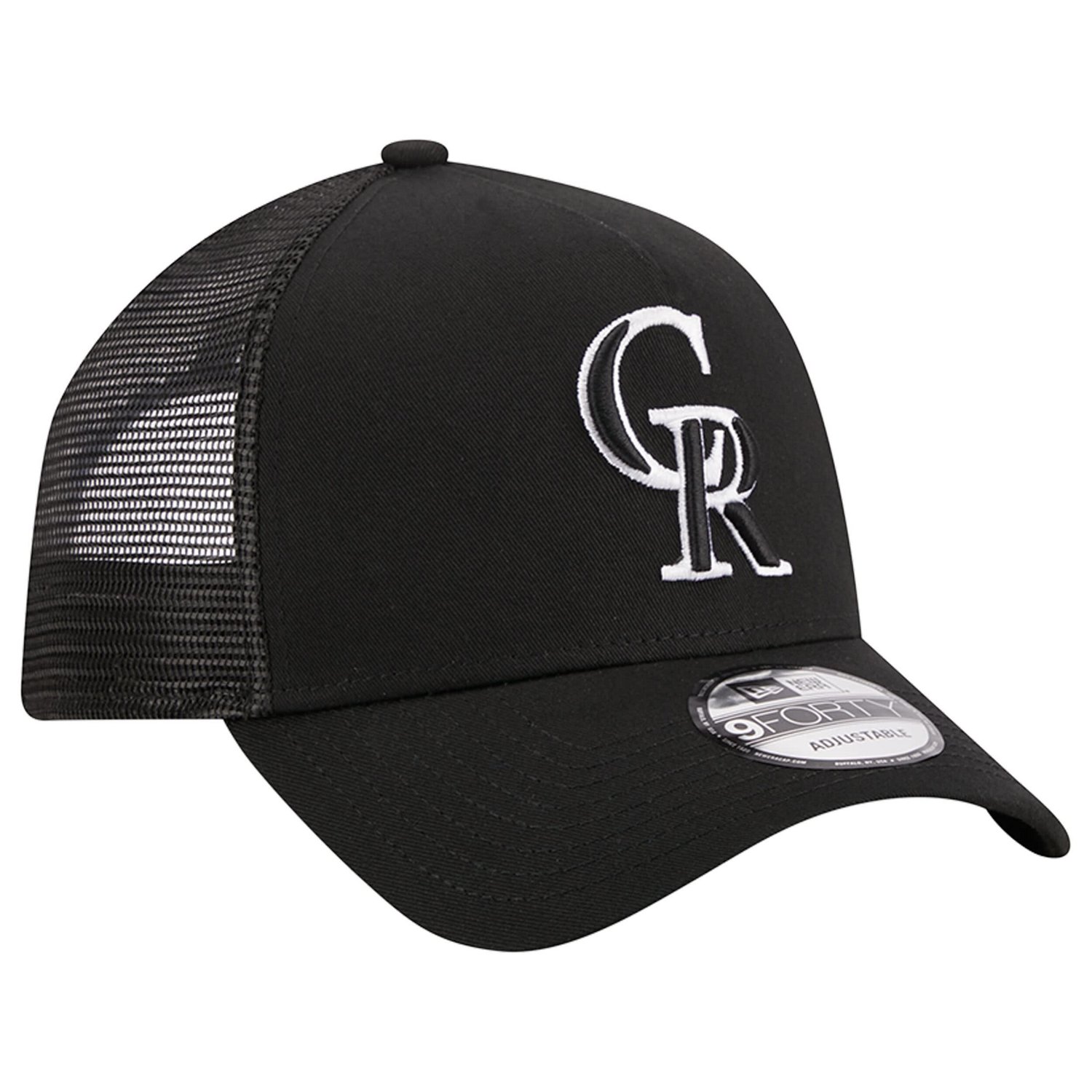 New Era Colorado Rockies A-Frame 9FORTY Trucker Adjustable Hat - view number 3