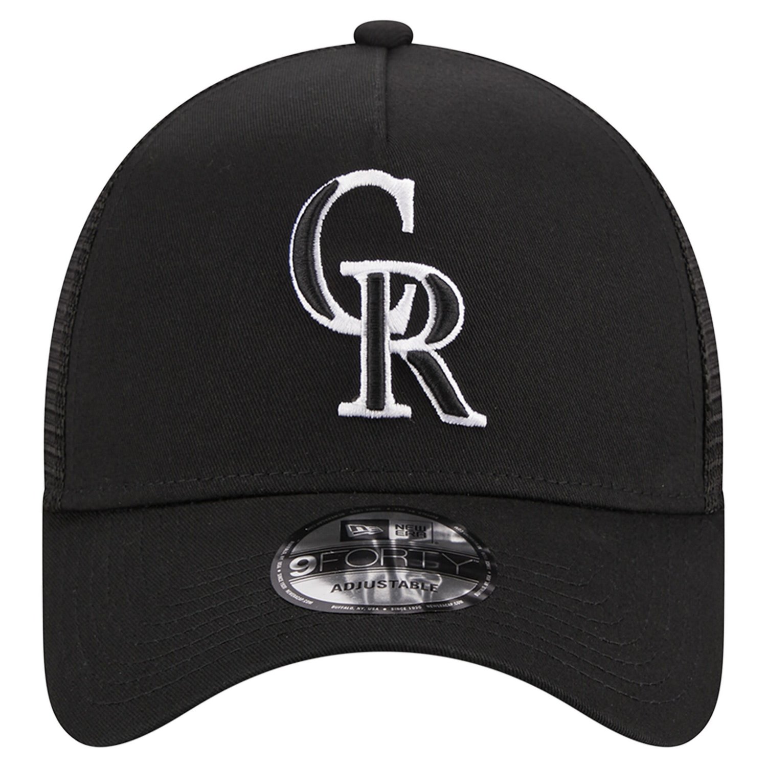 New Era Colorado Rockies A-Frame 9FORTY Trucker Adjustable Hat - view number 2