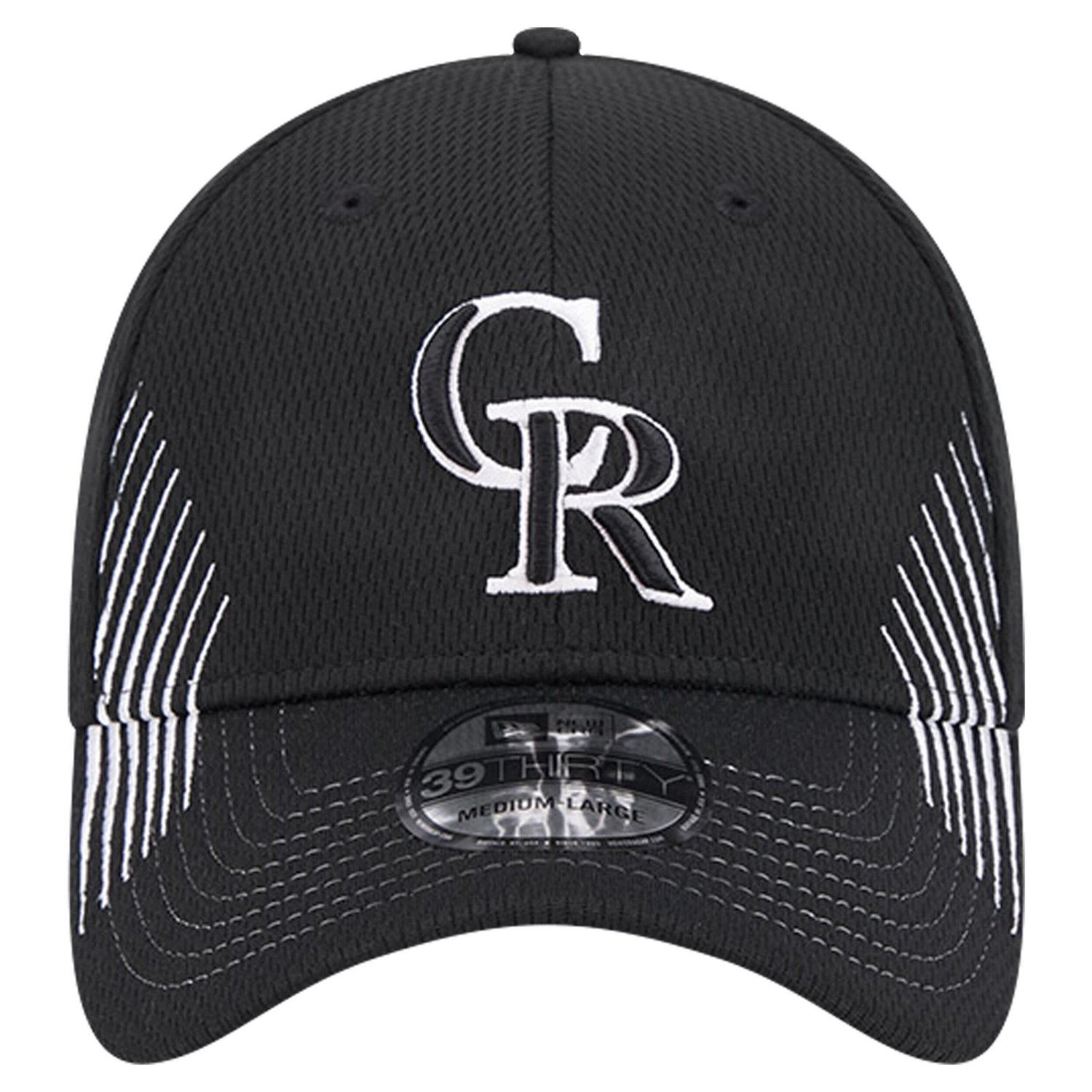 New Era Colorado Rockies Active Dash Mark 39THIRTY Flex Hat - view number 2