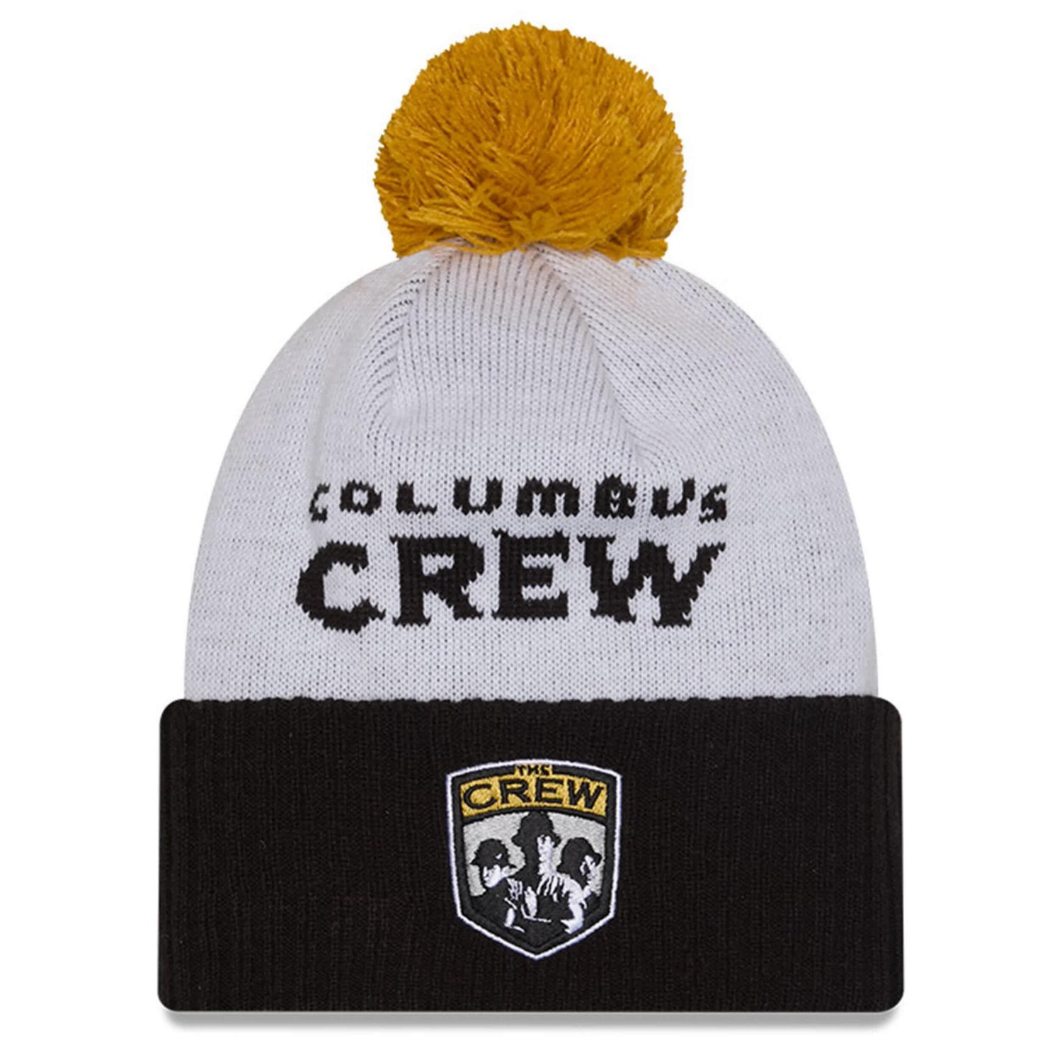 New Era Columbus Crew 2025 Jersey Hook Cuffed Knit Hat With Pom - view number 1