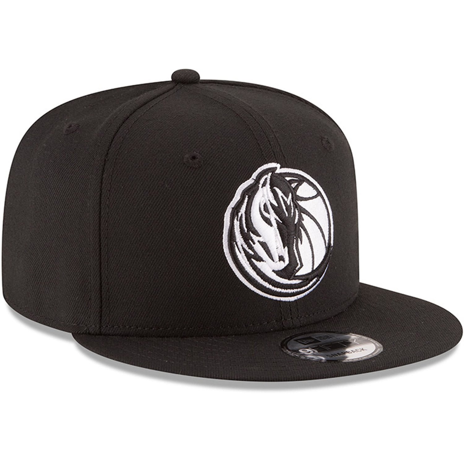 New Era Dallas Mavericks  White Logo 9FIFTY Adjustable Snapback Hat - view number 3