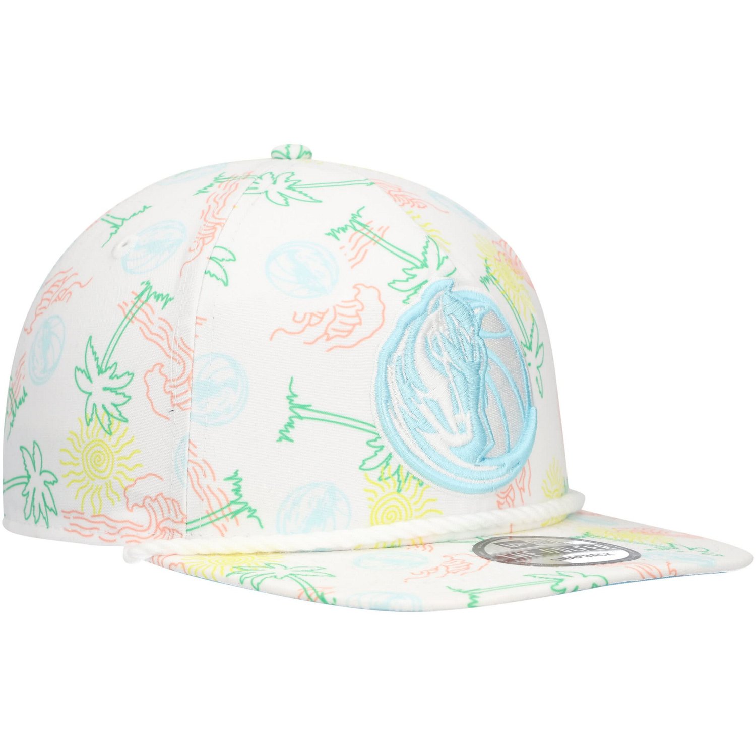 New Era Dallas Mavericks Palm Trees and Waves Golfer Adjustable Hat                                                              - view number 3