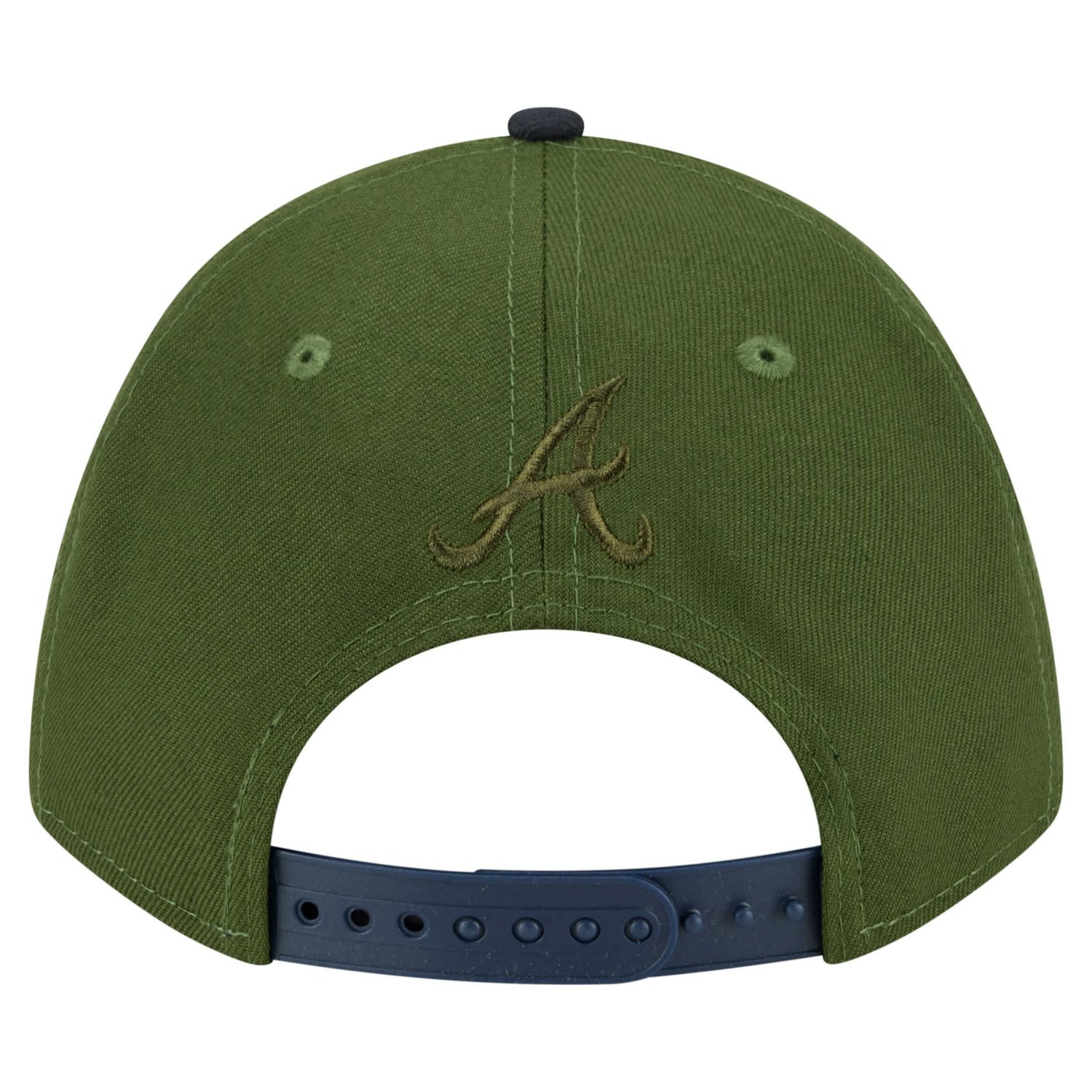 New Era Dark Atlanta Braves City Feature 9FORTY A-Frame Adjustable Hat - view number 4