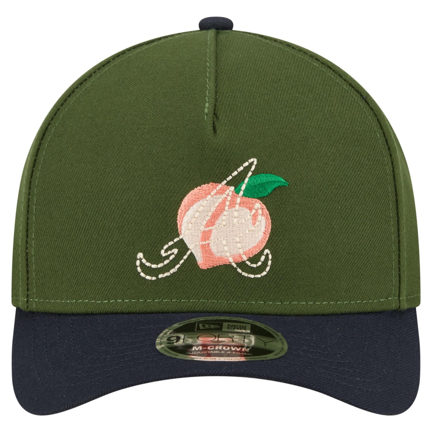 New Era Dark Atlanta Braves City Feature 9FORTY A-Frame Adjustable Hat - view number 2