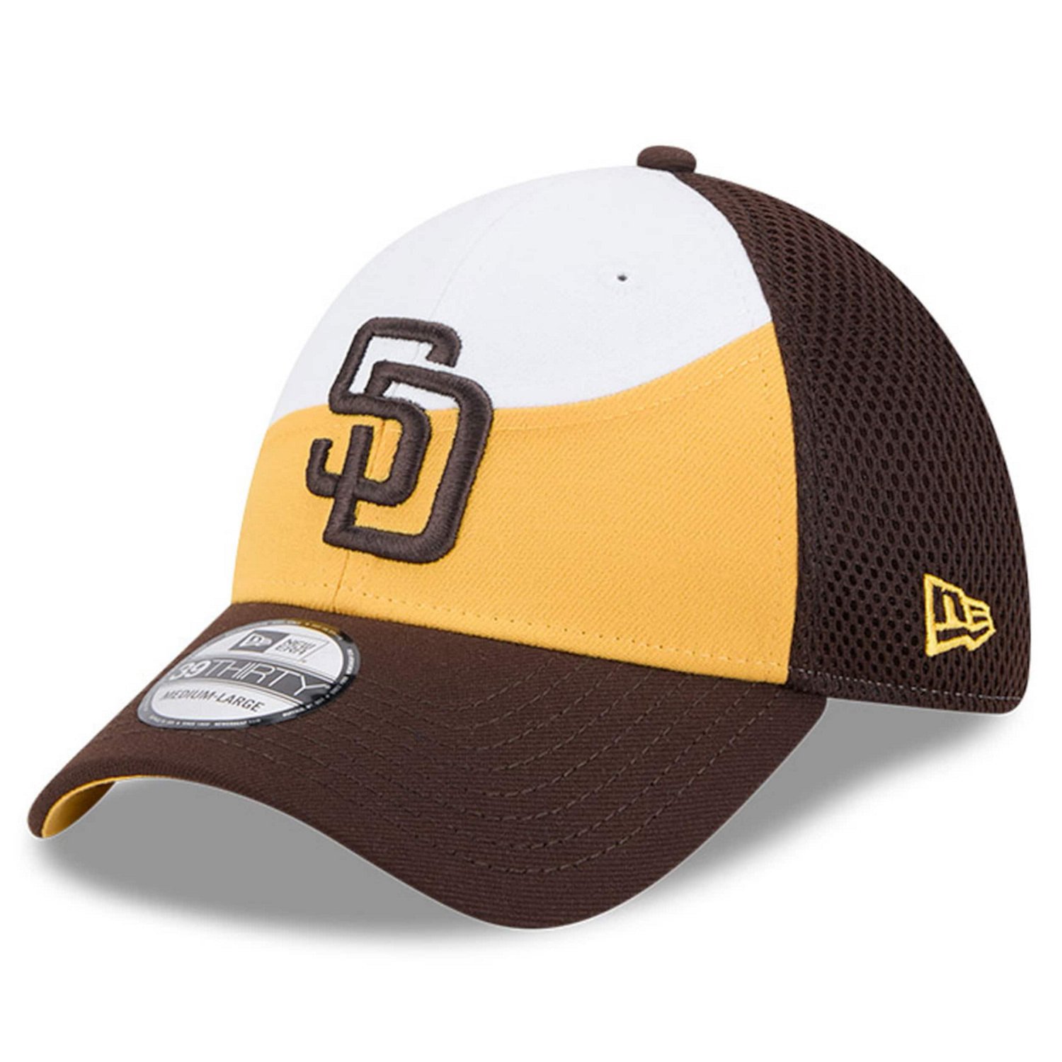 New Era Dark Brown San Diego Padres 2025 Spring Training 39THIRTY Flex Hat                                                       - view number 1
