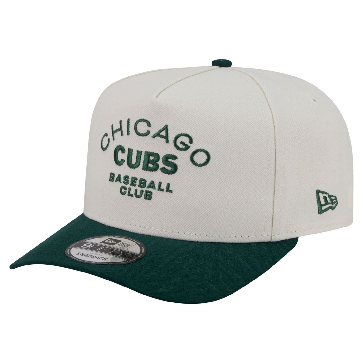 New Era Dark Green Chicago Cubs Chrome A-Frame 9FIFTY Snapback Hat