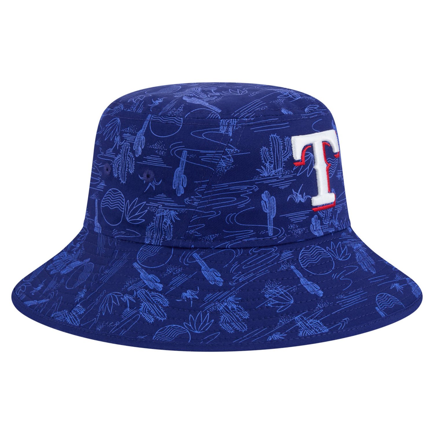 New Era Dark Texas Rangers 2025 Spring Training All Over Print Bucket Hat - view number 2