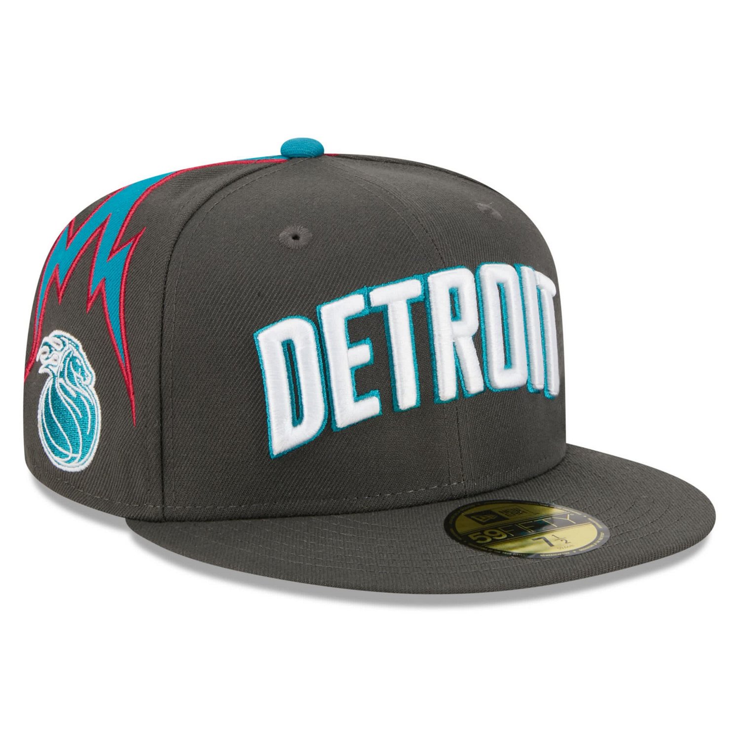 New Era Deep Detroit Pistons 2025 26 City Edition 59FIFTY Fitted Hat - view number 1