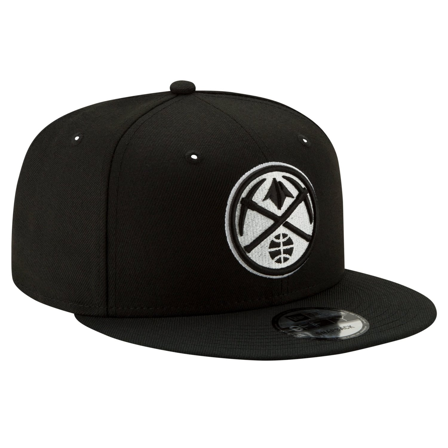 New Era Denver Nuggets  White 9FIFTY Snapback Hat - view number 3