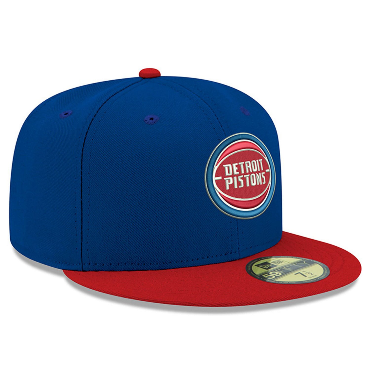 New Era Detroit Pistons Official Team Color 2Tone 59FIFTY Fitted Hat - view number 3