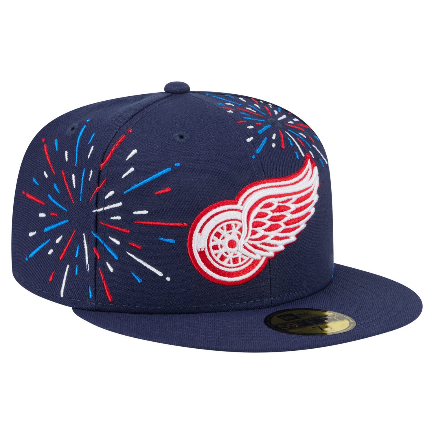 New Era Detroit Red Wings Americana Fireworks 59FIFTY Fitted Hat - view number 3
