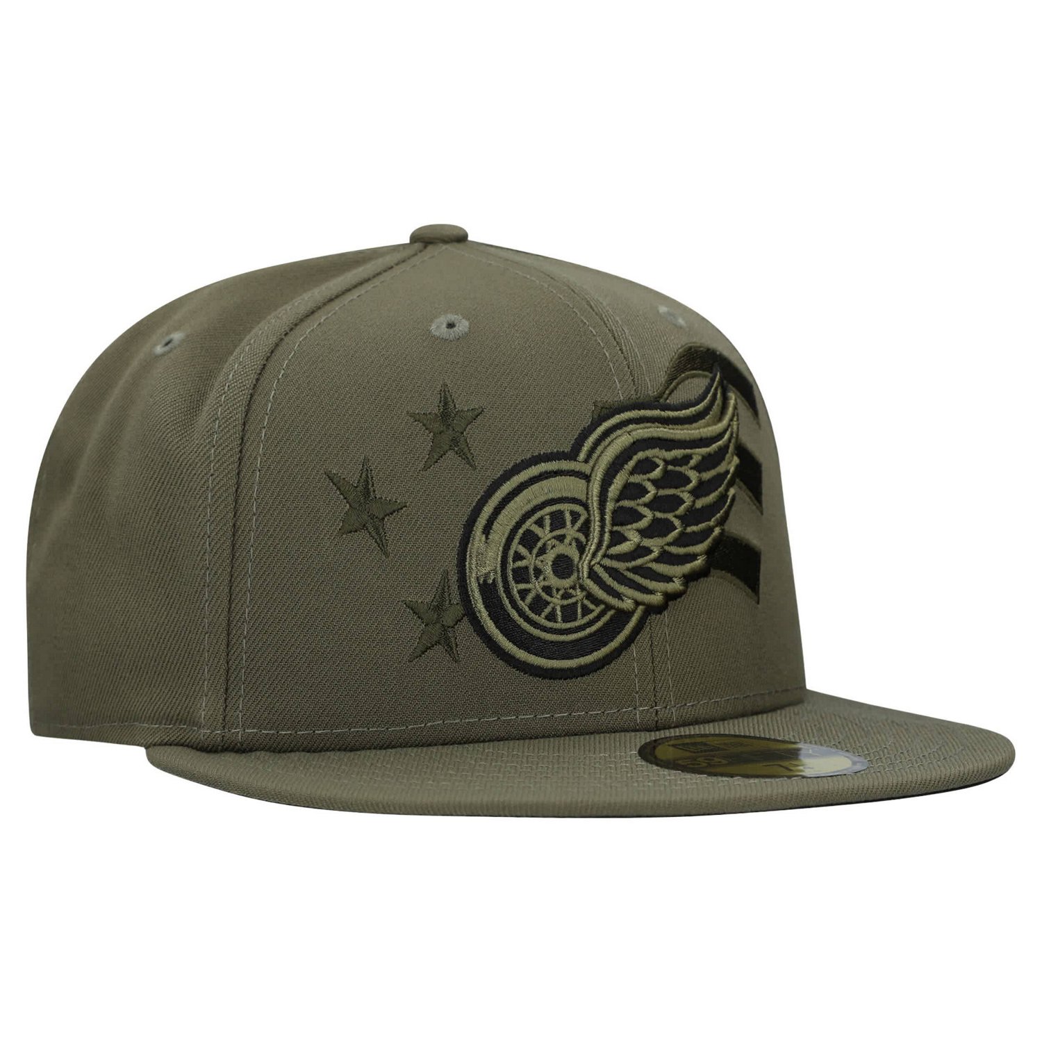 New Era Detroit Red Wings Military Appreciation Flag 59FIFTY Fitted Hat - view number 3