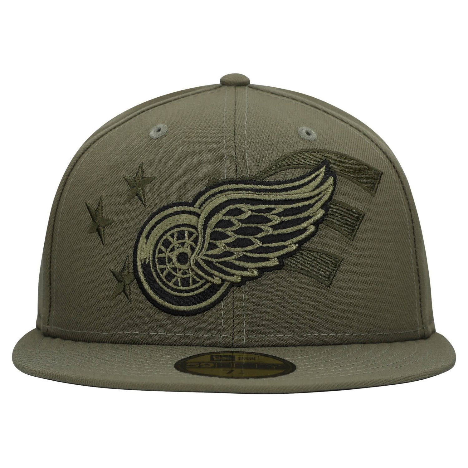 New Era Detroit Red Wings Military Appreciation Flag 59FIFTY Fitted Hat - view number 2