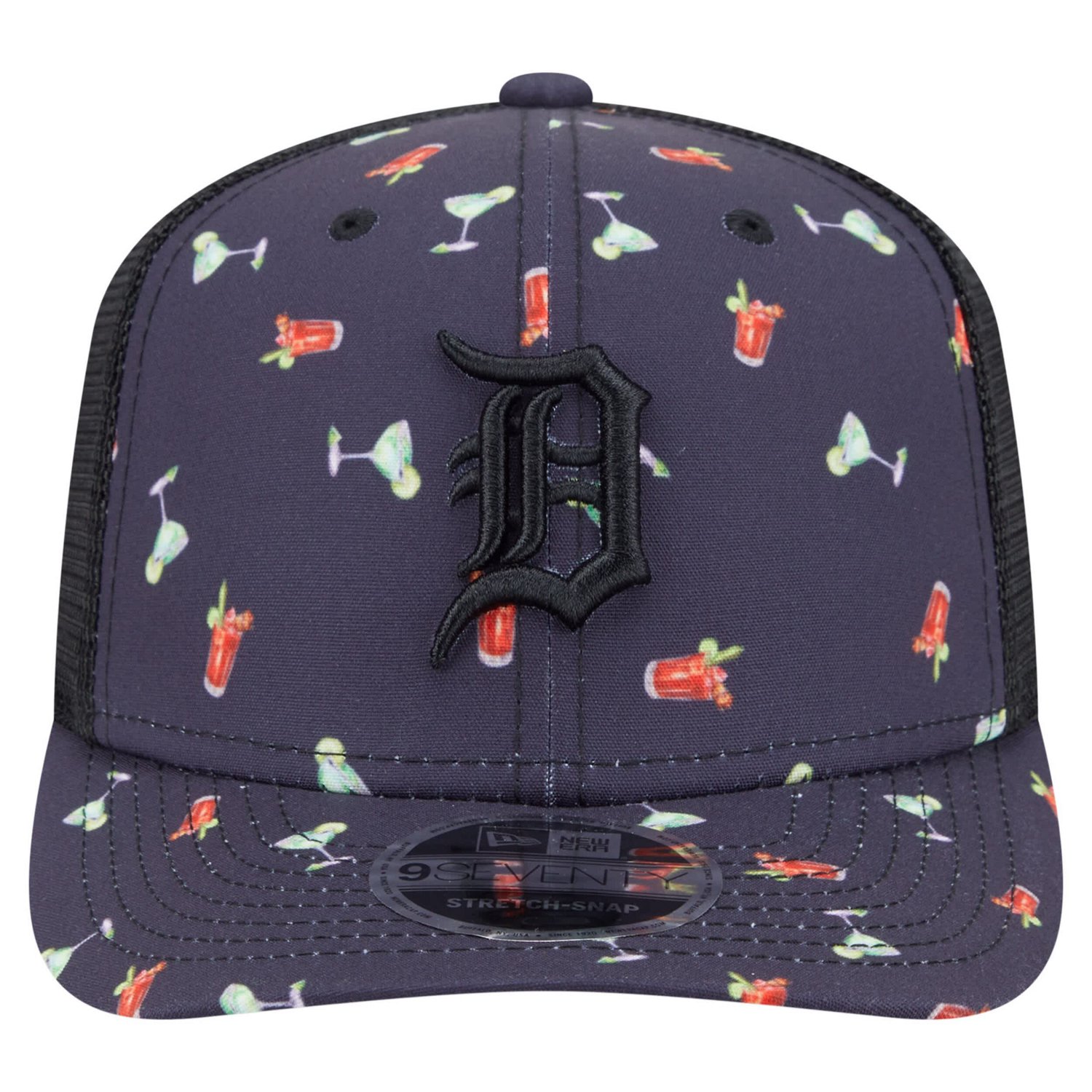 New Era Detroit Tigers Adventure Drinks Pattern 9SEVENTY Stretch-Snap Hat - view number 2