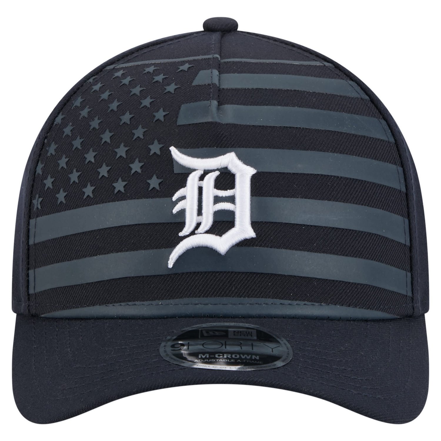 New Era Detroit Tigers American Flag 9FORTY M-Crown A-Frame Adjustable Hat - view number 2