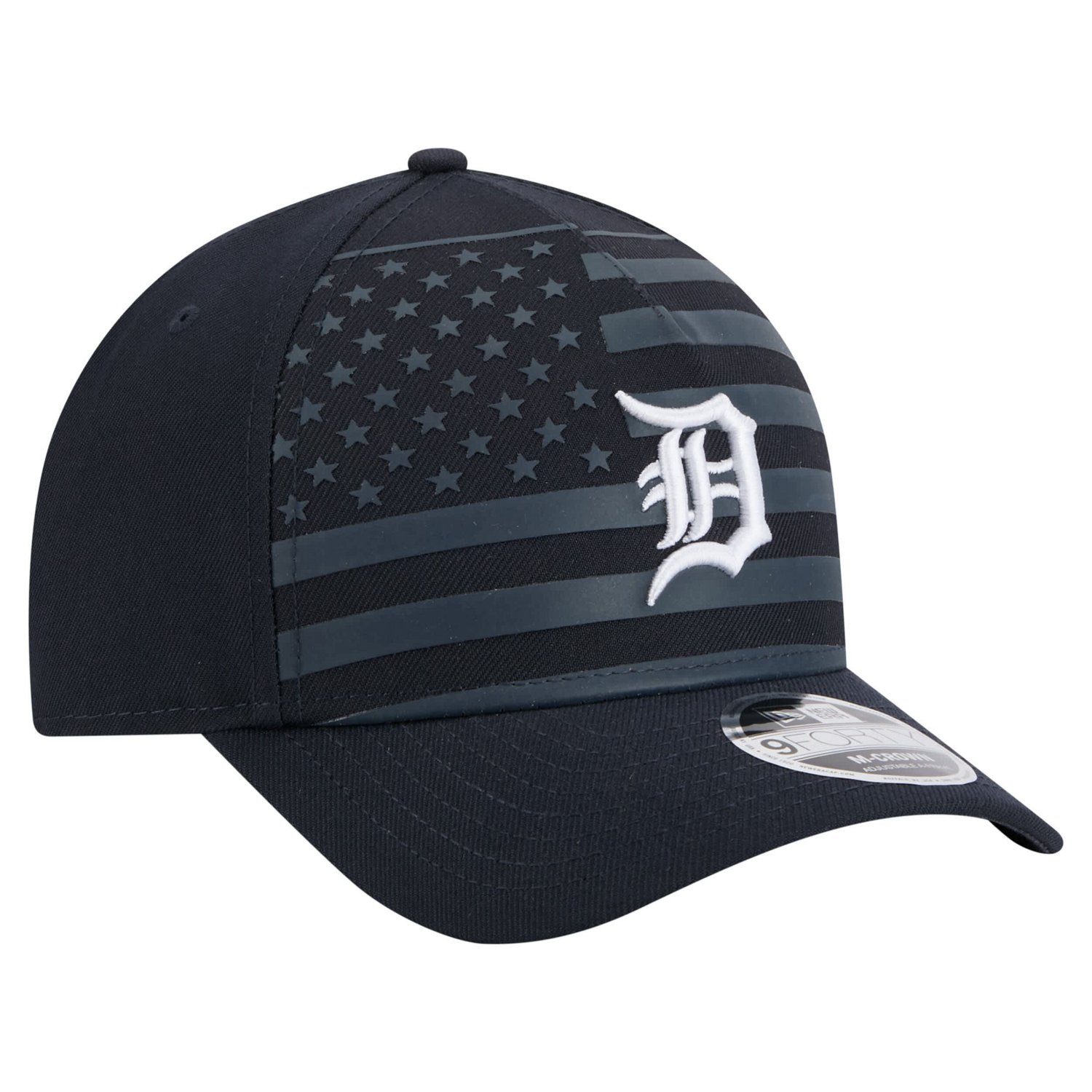 New Era Detroit Tigers American Flag 9FORTY M-Crown A-Frame Adjustable Hat - view number 3