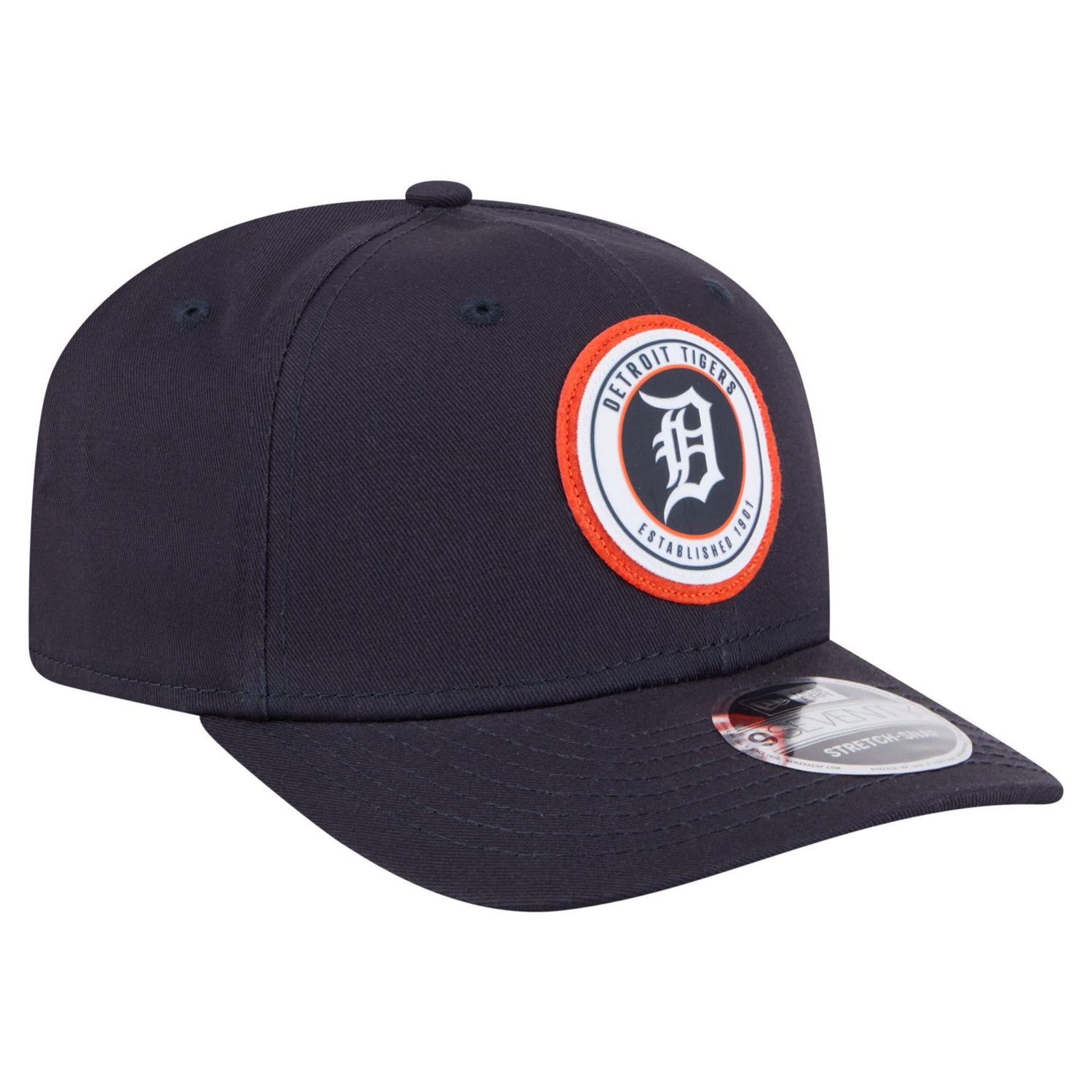 New Era Detroit Tigers Circle Patch 9SEVENTY Stretch-Snap Hat - view number 3