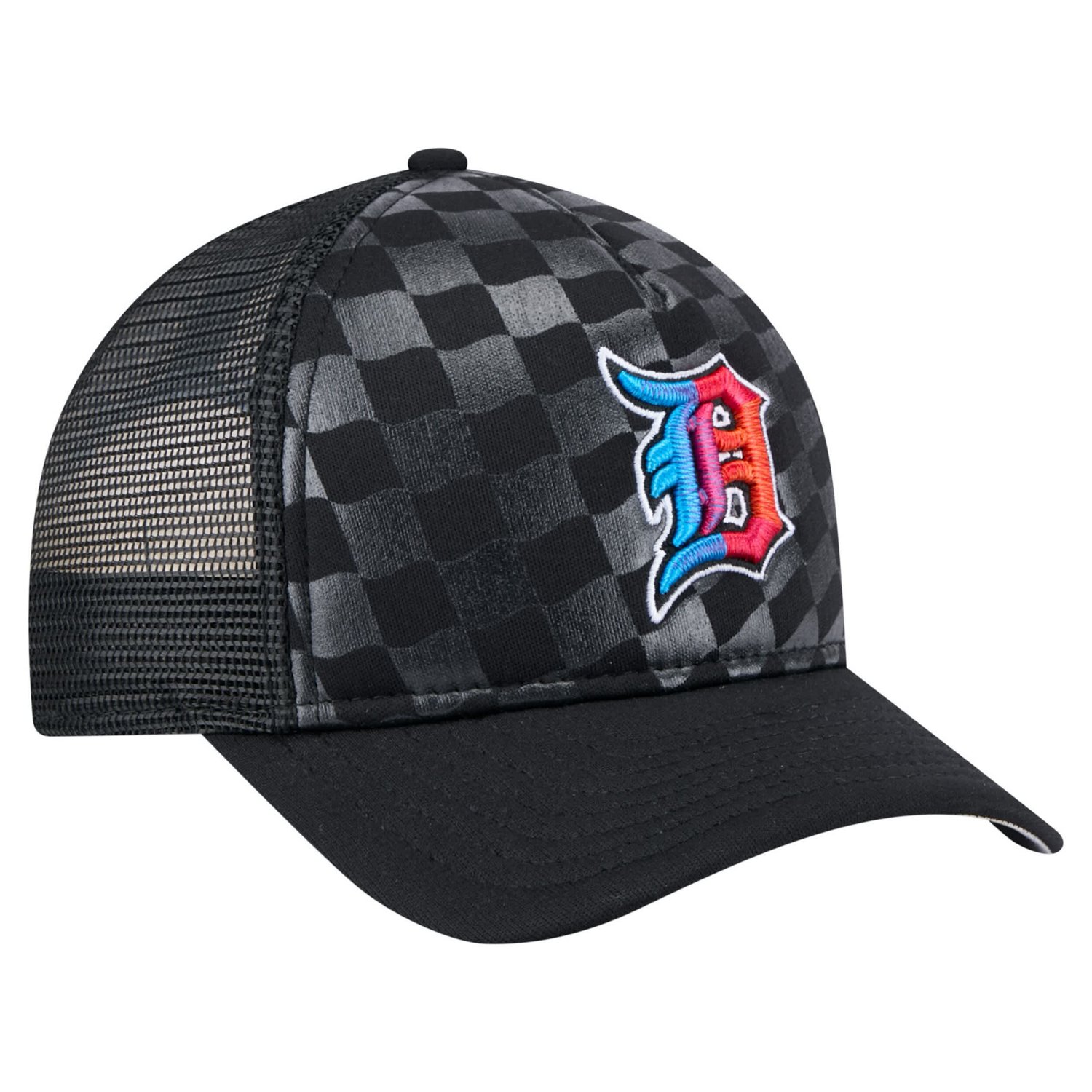 New Era Detroit Tigers Gradient 9FORTY A-Frame M-Crown Trucker Adjustable Hat                                                    - view number 3