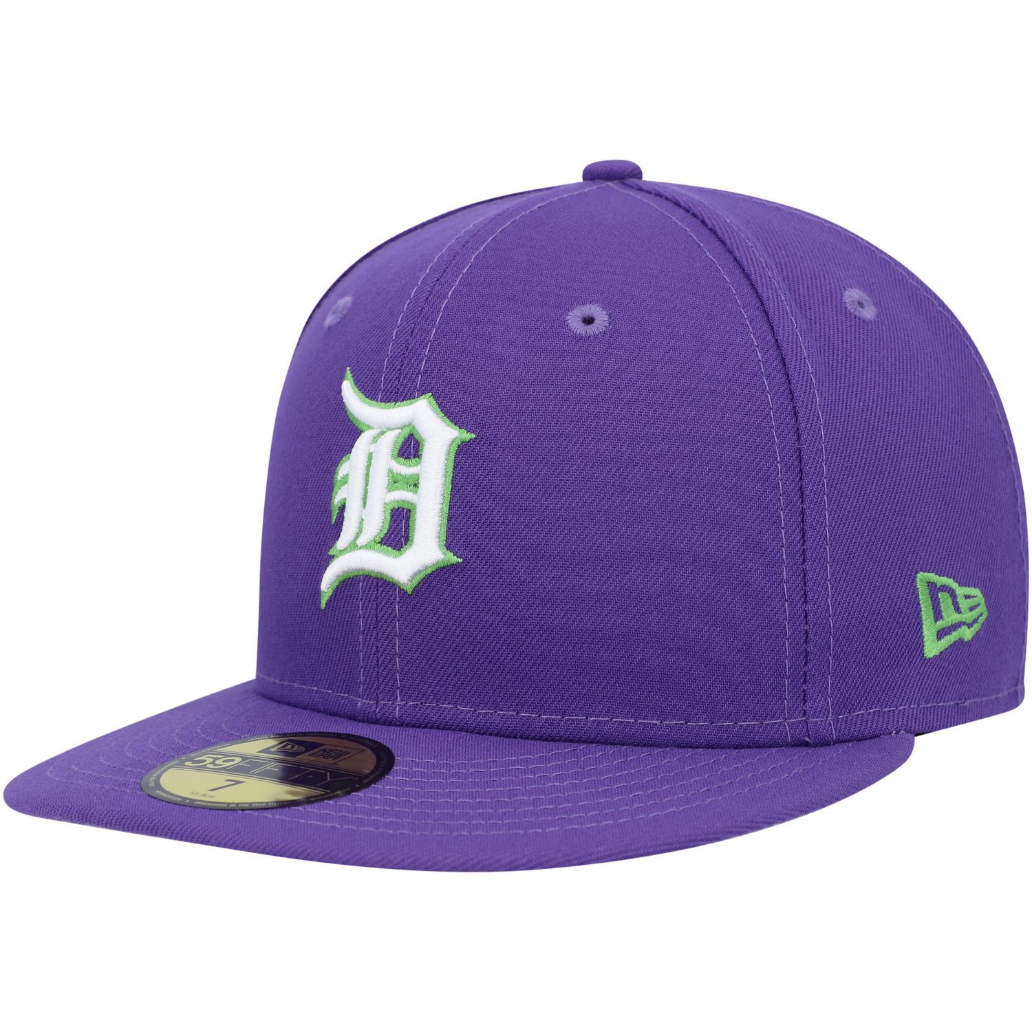 New Era Detroit Tigers Lime Side Patch 59FIFTY Fitted Hat                                                                        - view number 3