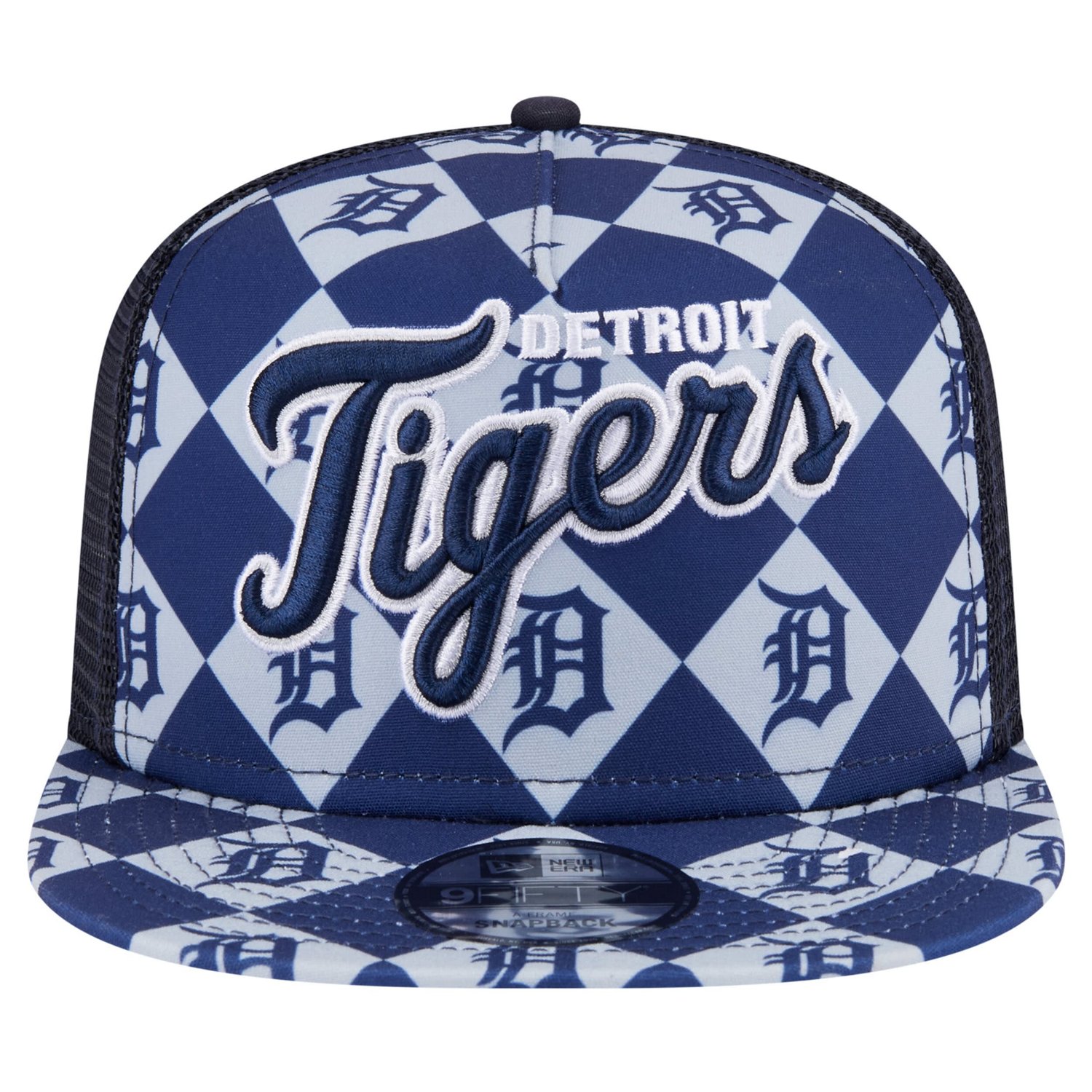 New Era Detroit Tigers Seeing Diamonds A-Frame Trucker 9FIFTY Snapback Hat