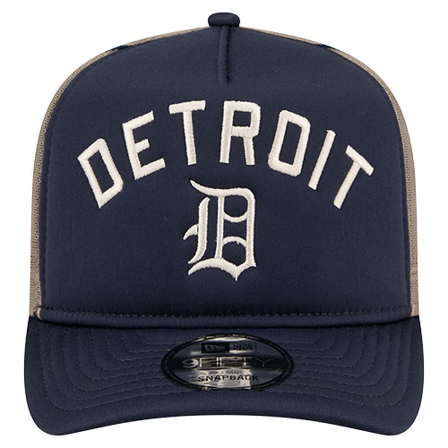New Era Detroit Tigers Vintage Arched Foam Front 9FIFTY A-Frame Adjustable Trucker Hat - view number 2